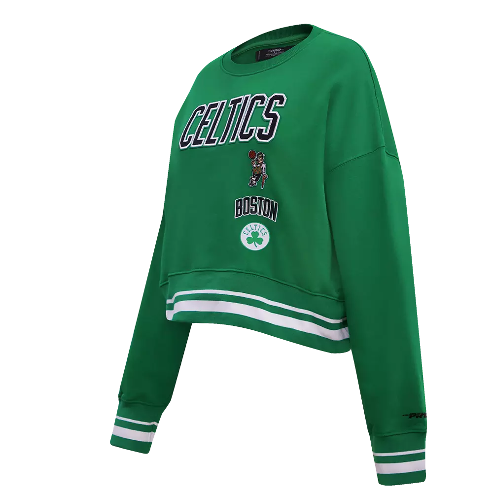 Pro Standard Women's Boston Celtics Retro Classics Crewneck - Green - GREEN