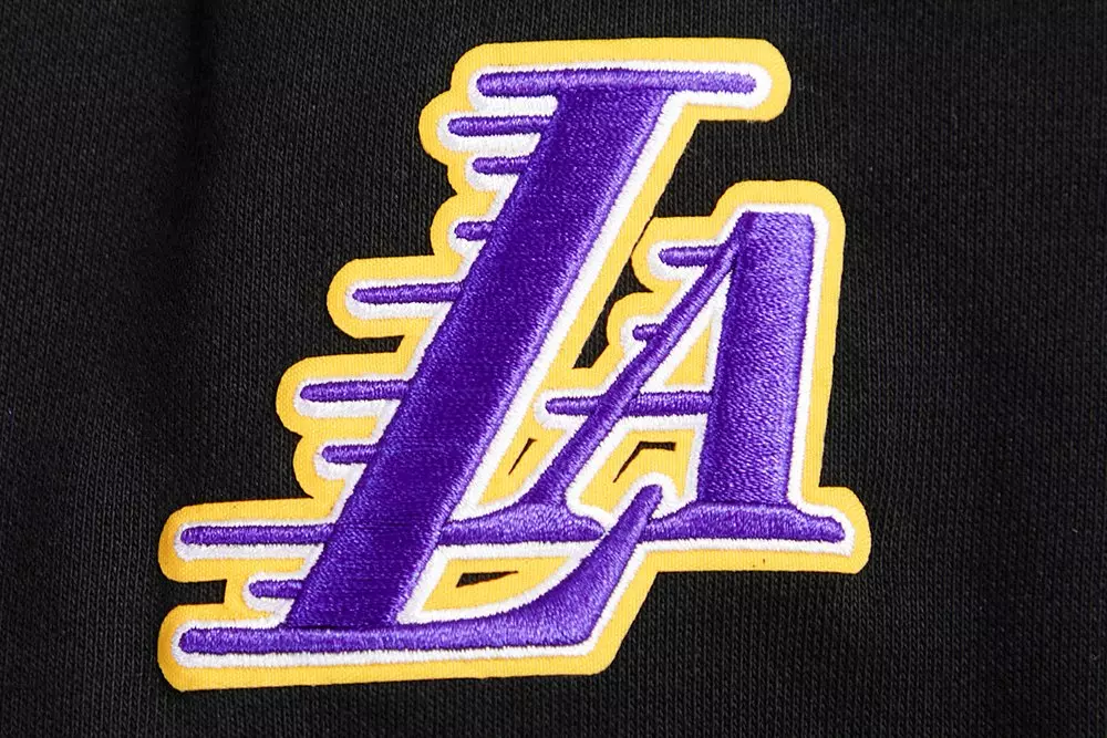 Pro Standard Women's Los Angeles Lakers Retro Classics Crewneck - Black/Purple - BLACK/PURPLE