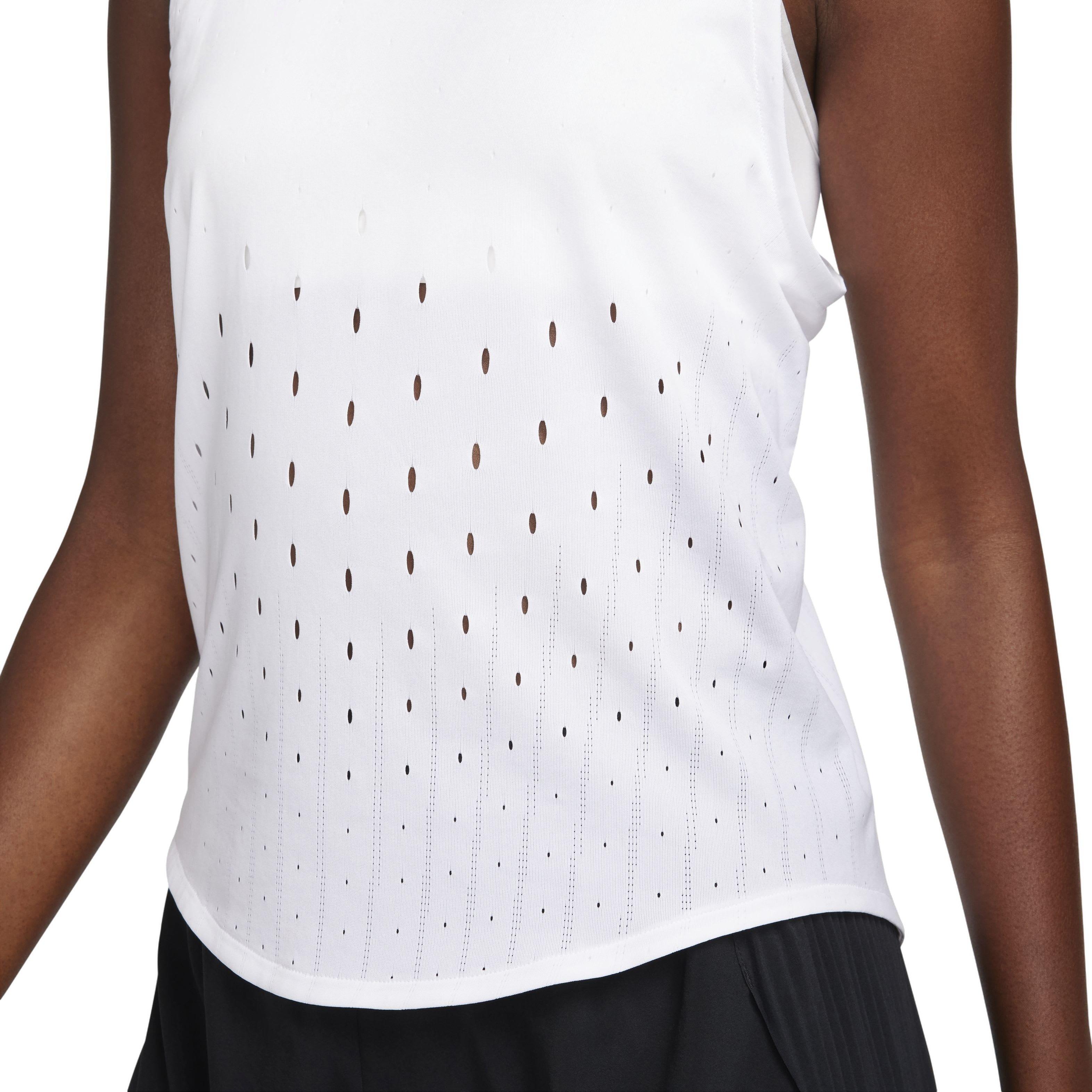 Nike Women's AeroSwift Dri-FIT ADV Running Singlet - WHITE Thumbnail View 5