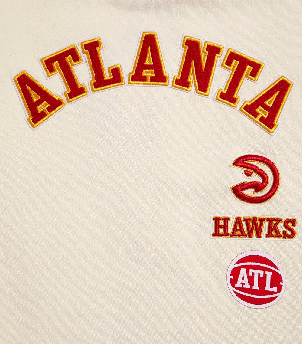 Pro Standard Women's Atlanta Hawks Retro Classics Crewneck - Eggshell - EGGSHELL Thumbnail View 6