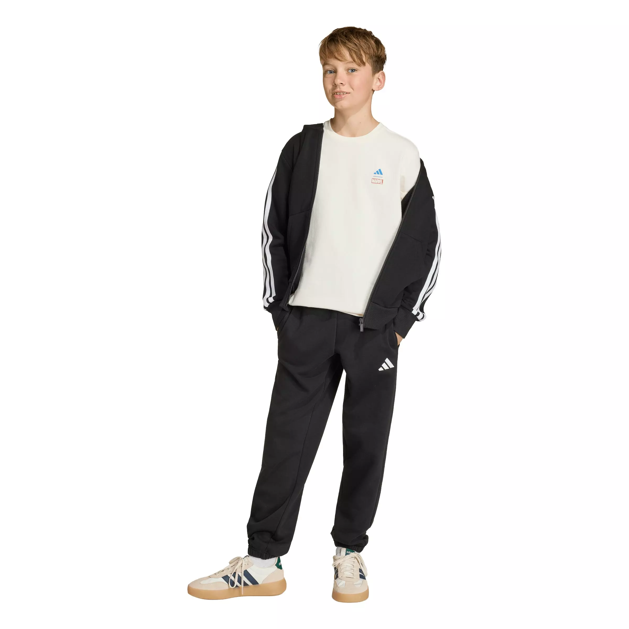 adidas Big Boys' Marvel Avengers Graphic T-Shirt - Cream - CREAM