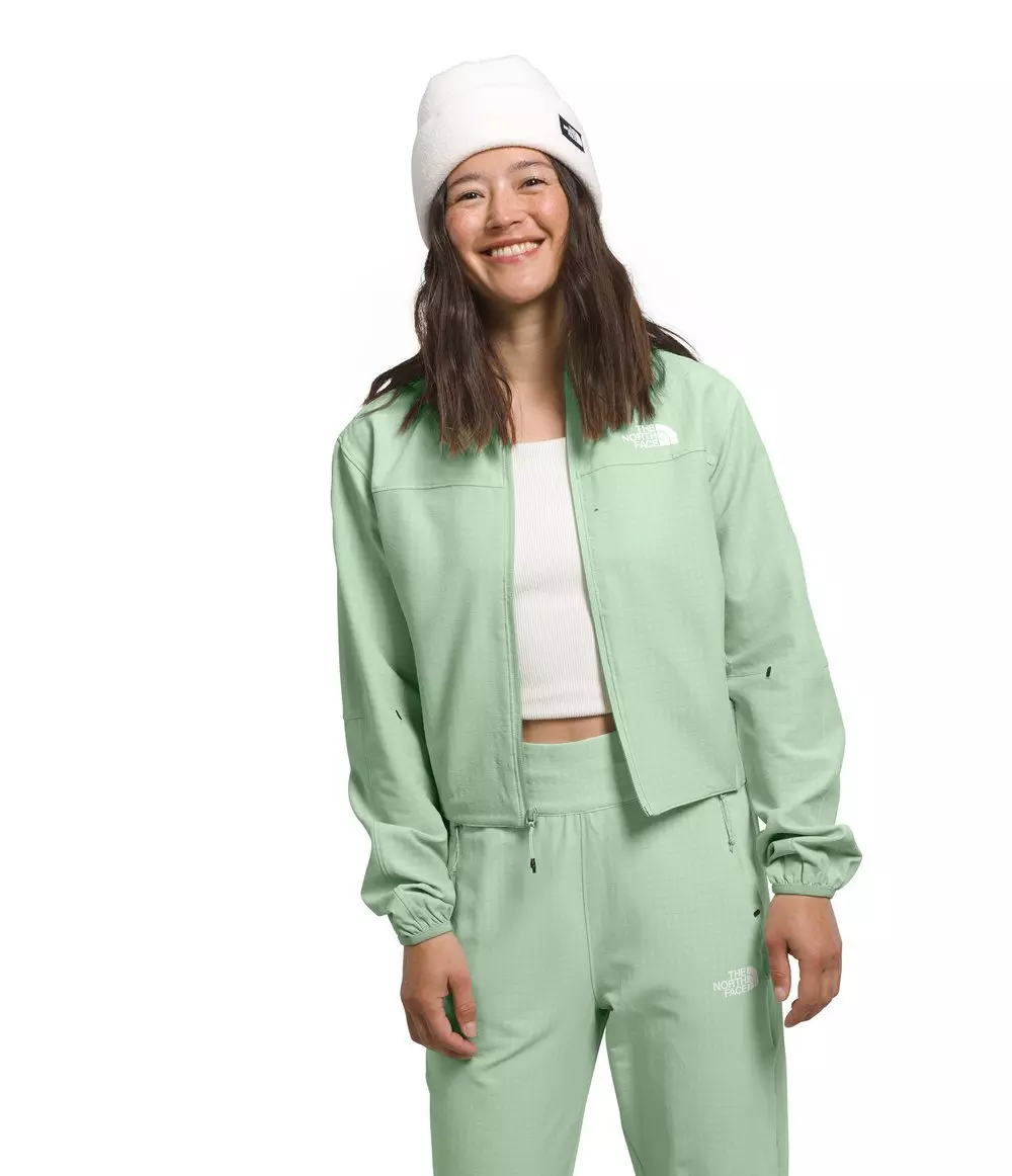 The North Face Women’s Tekware Grid Full-Zip - SAGE