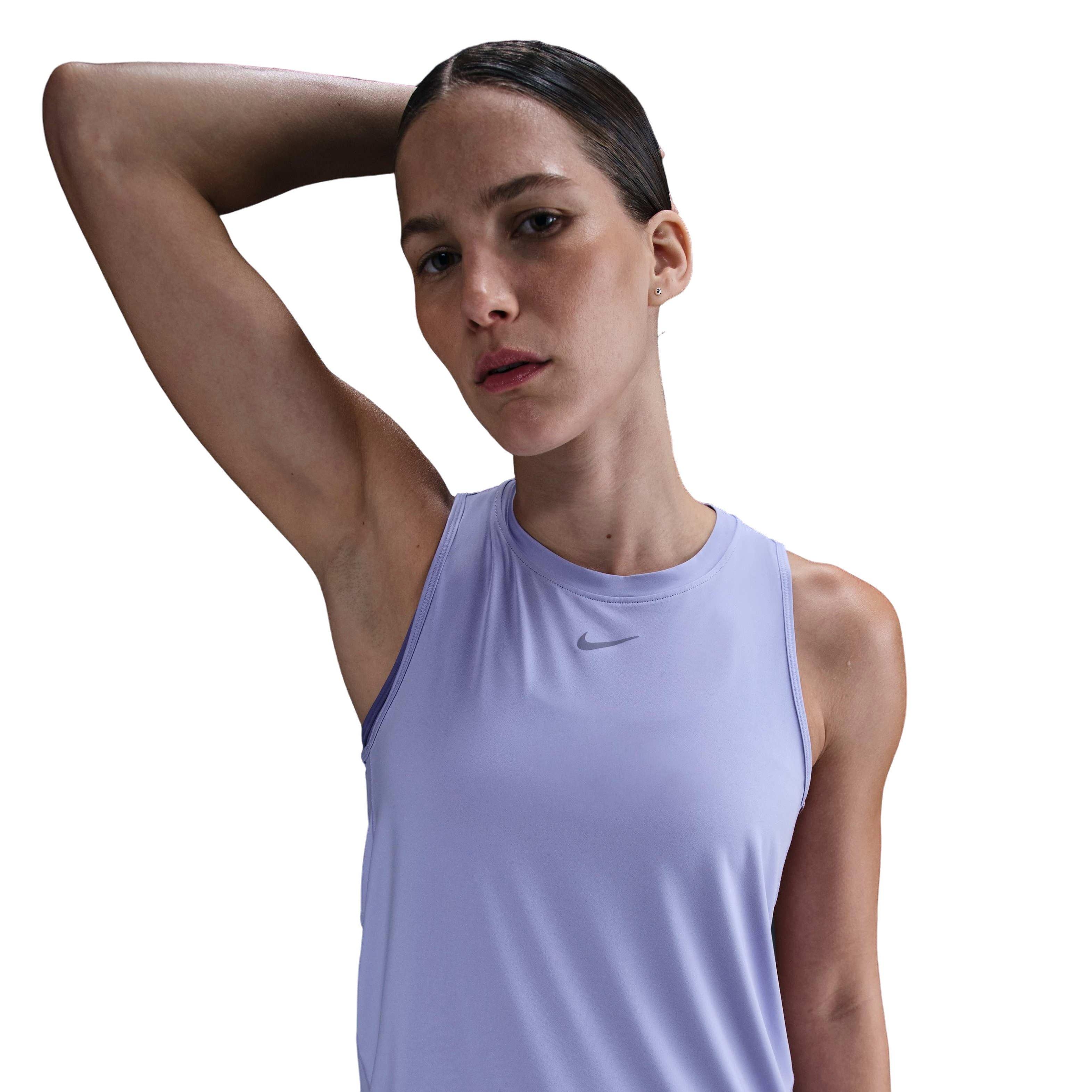 Nike Women's One Classic Dri-FIT Tank Top - PURPLE Thumbnail View 1