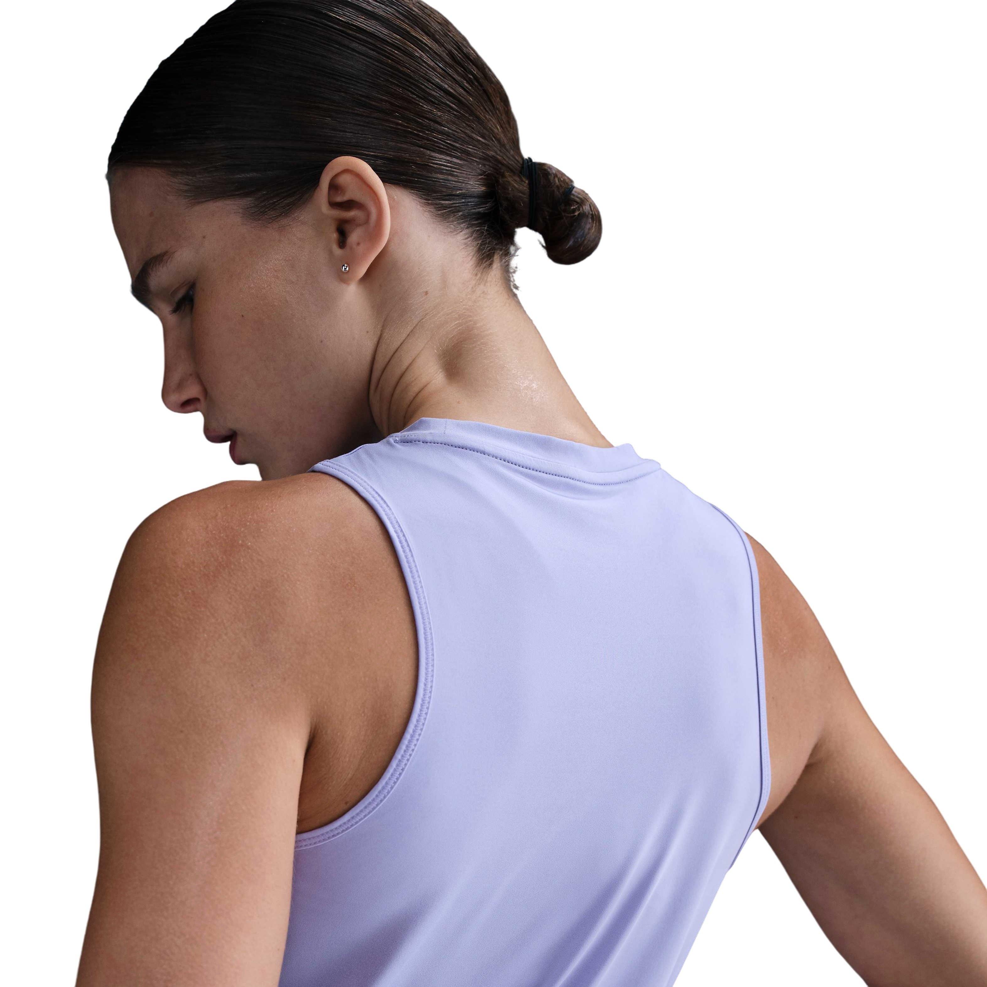 Nike Women's One Classic Dri-FIT Tank Top - PURPLE Thumbnail View 2