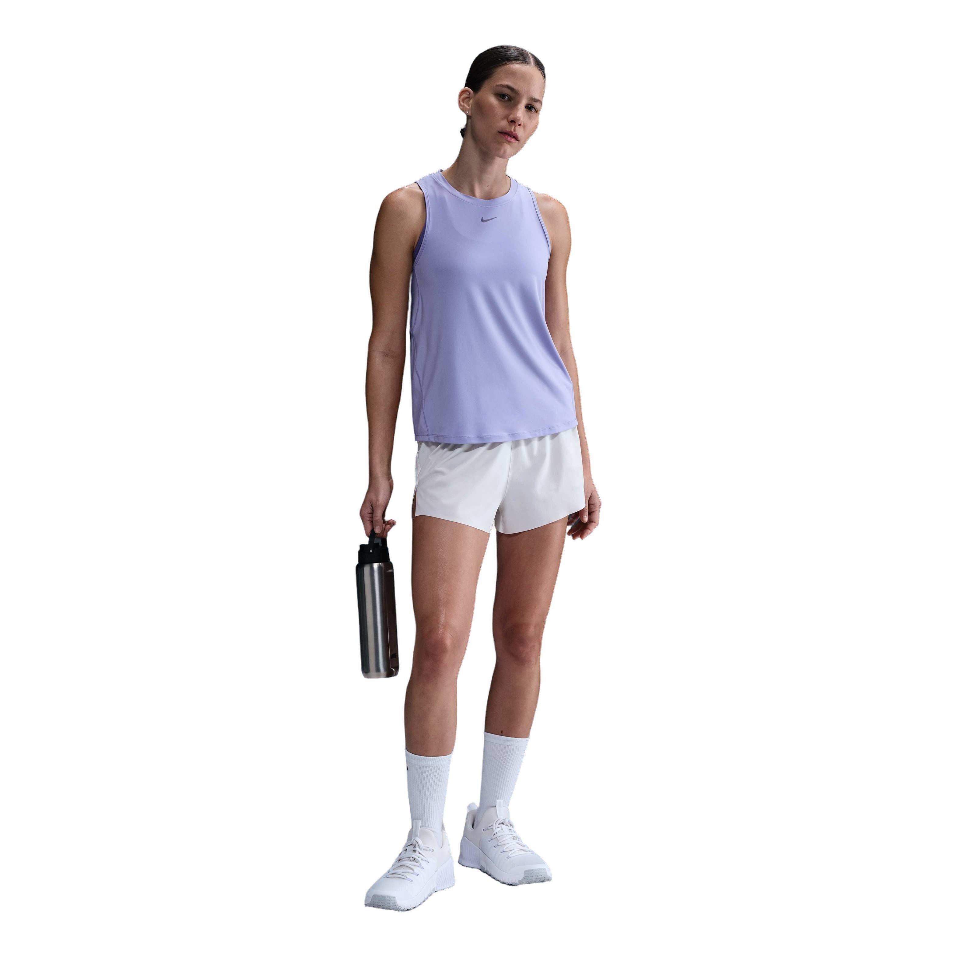 Nike Women's One Classic Dri-FIT Tank Top - PURPLE Thumbnail View 4