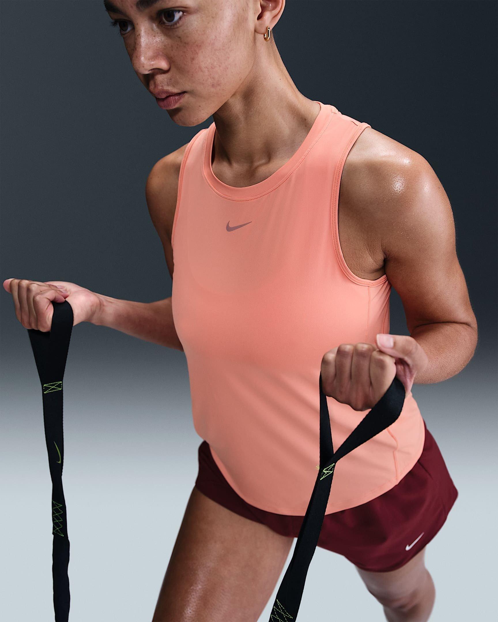 Nike Women's One Classic Dri-FIT Tank Top - APRICOT Thumbnail View 3