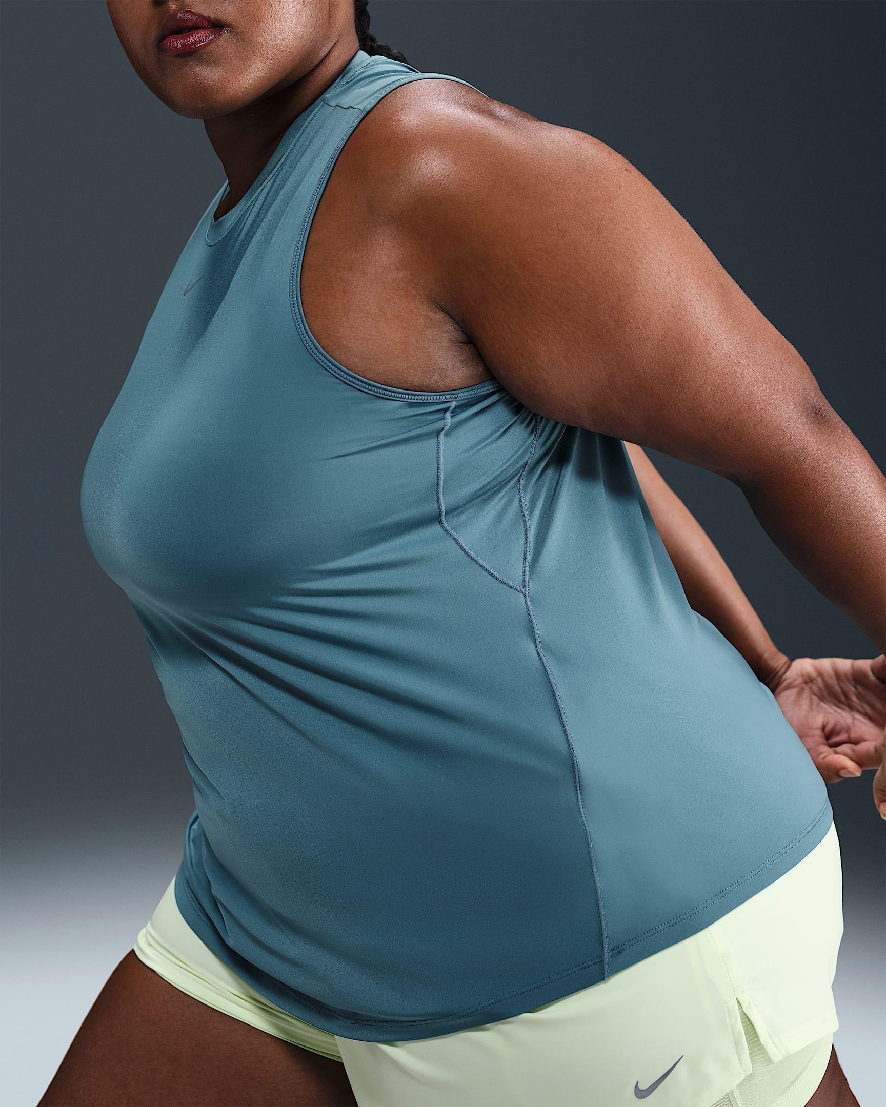 Nike Women's One Dri-FIT Classic Tank Top -Blue - BLUE Thumbnail View 3