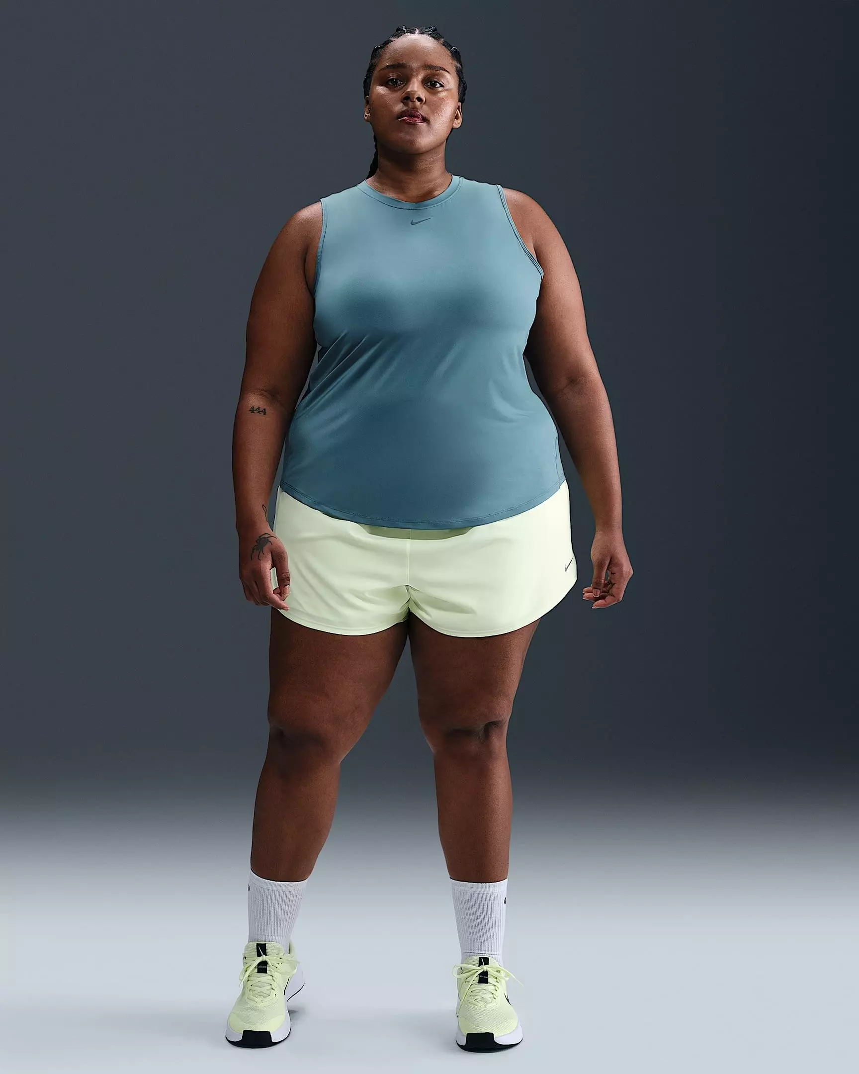 Nike Women's One Dri-FIT Classic Tank Top -Blue - BLUE