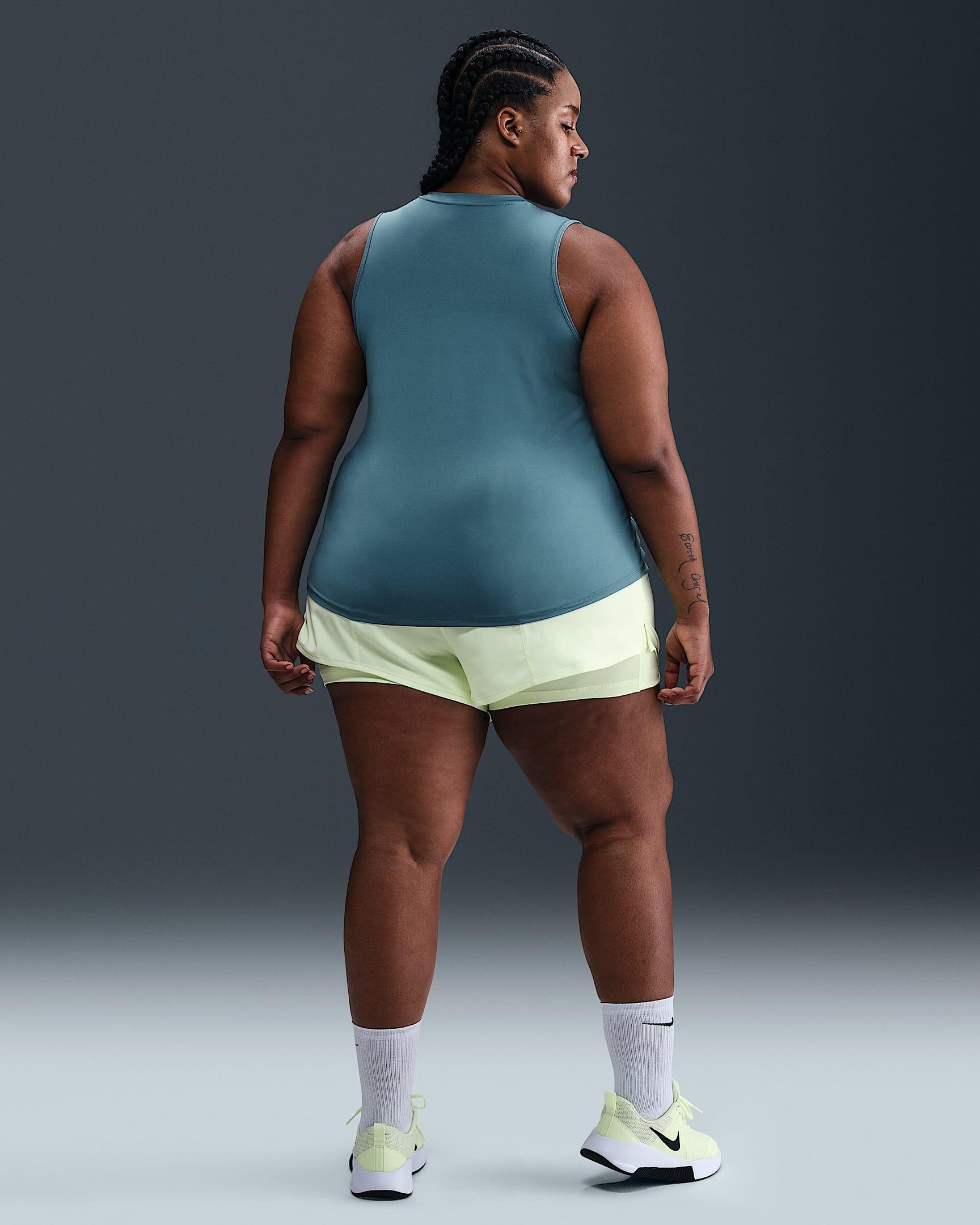 Nike Women's One Dri-FIT Classic Tank Top -Blue - BLUE Thumbnail View 5