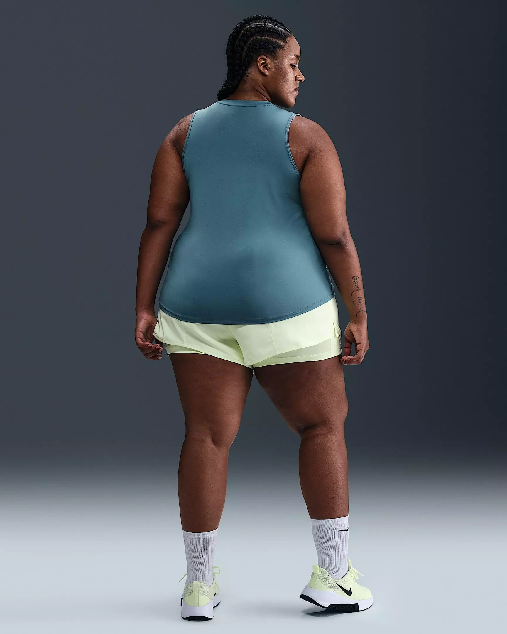 Nike Women's One Dri-FIT Classic Tank Top -Blue - BLUE