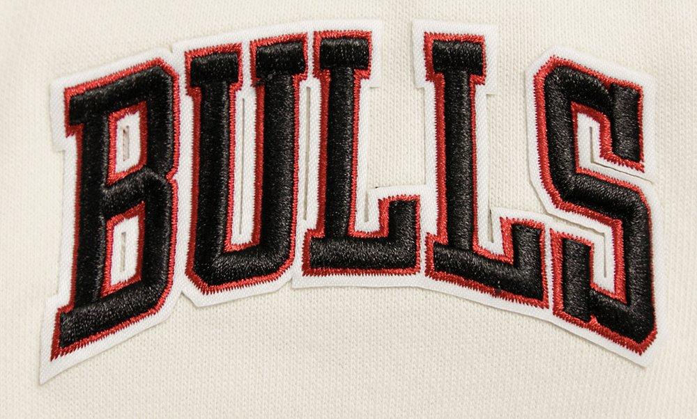 Pro Standard Women's Chicago Bulls Retro Classic Cropped Hoodie - Eggshell - EGGSHELL Thumbnail View 6