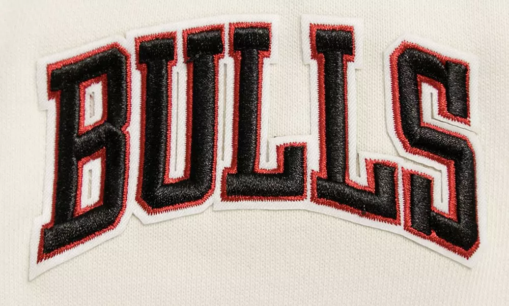 Pro Standard Women's Chicago Bulls Retro Classic Cropped Hoodie - Eggshell - EGGSHELL