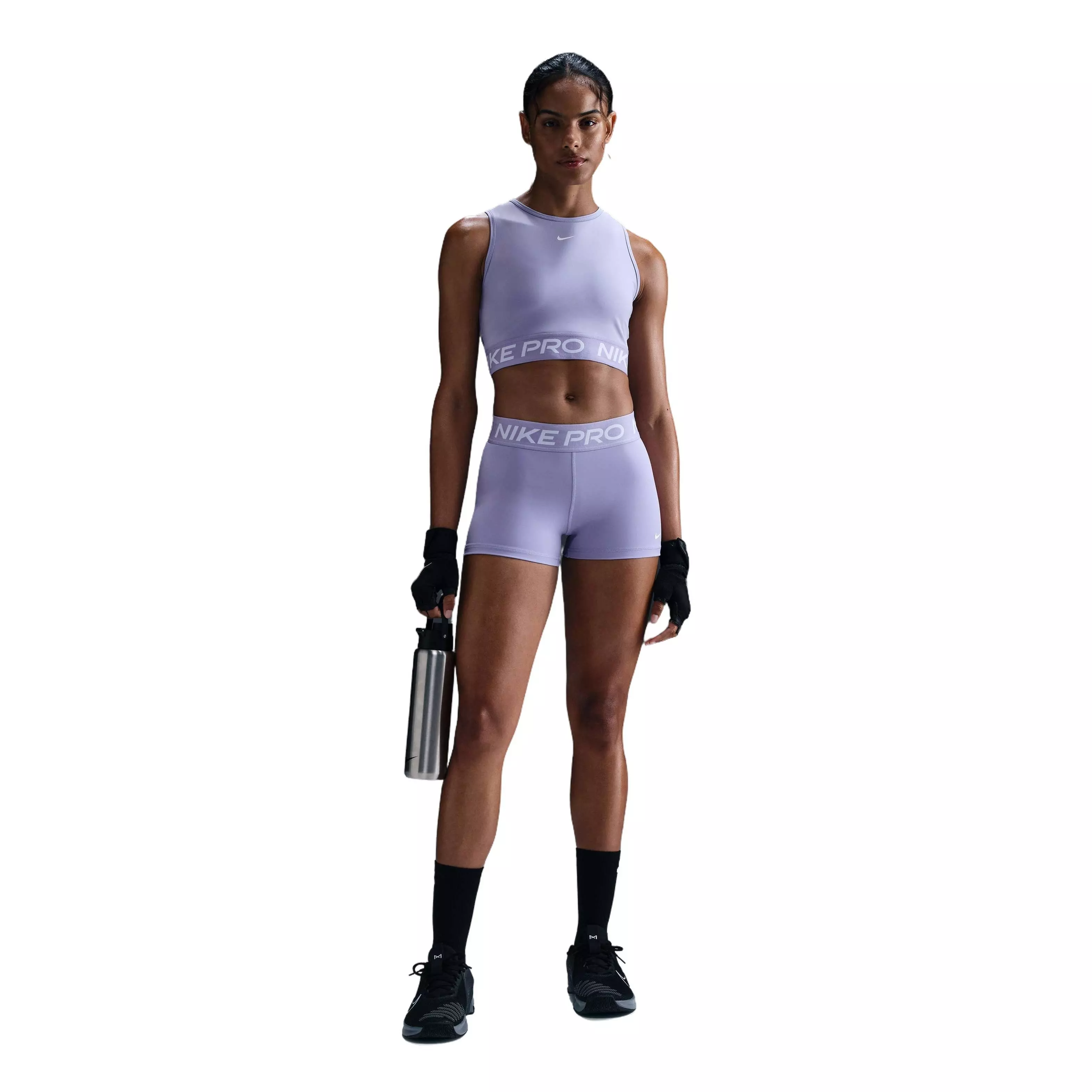 Nike Women's Pro Dri-FIT 365 Cropped Tank -Purple - PURPLE