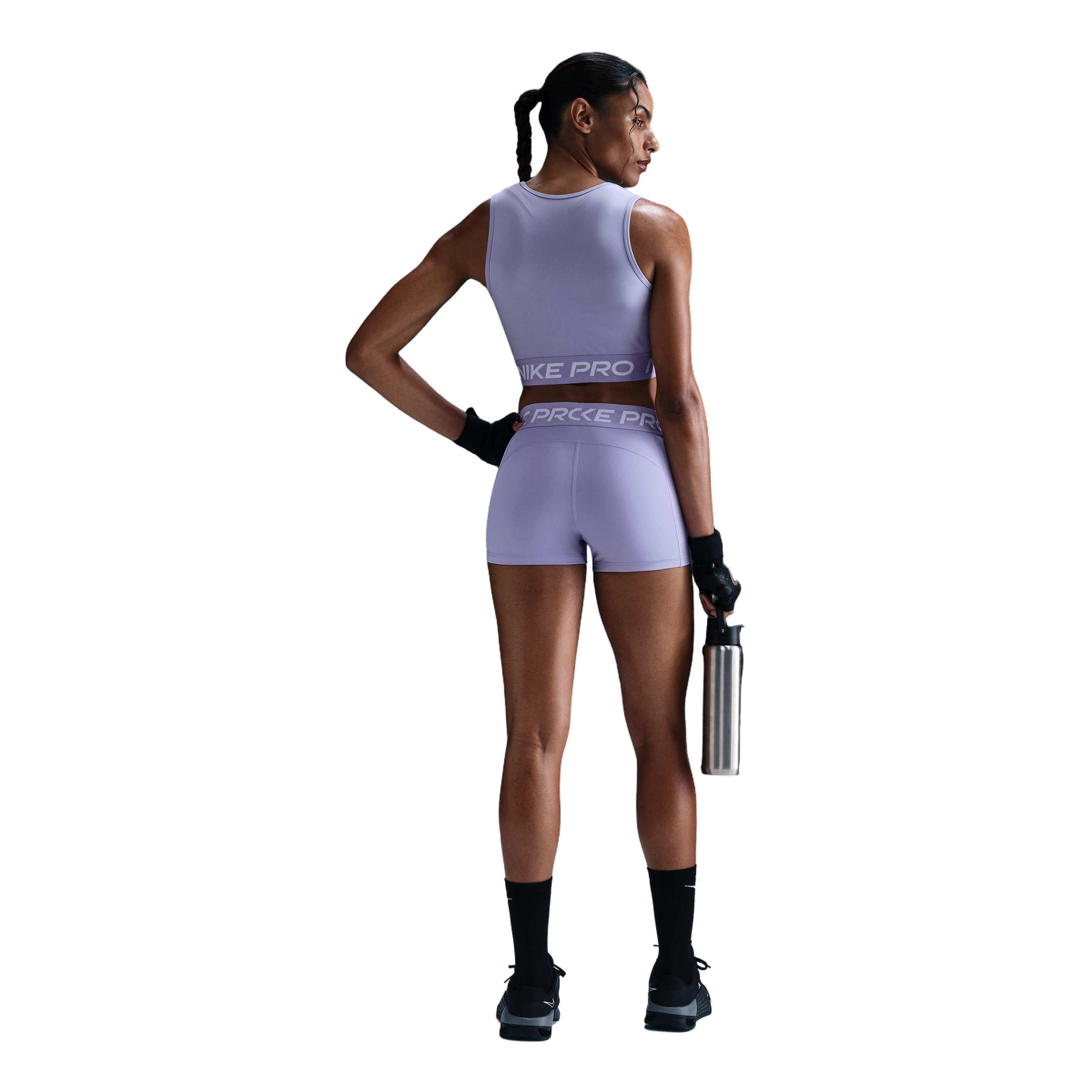 Nike Women's Pro Dri-FIT 365 Cropped Tank -Purple - PURPLE Thumbnail View 5