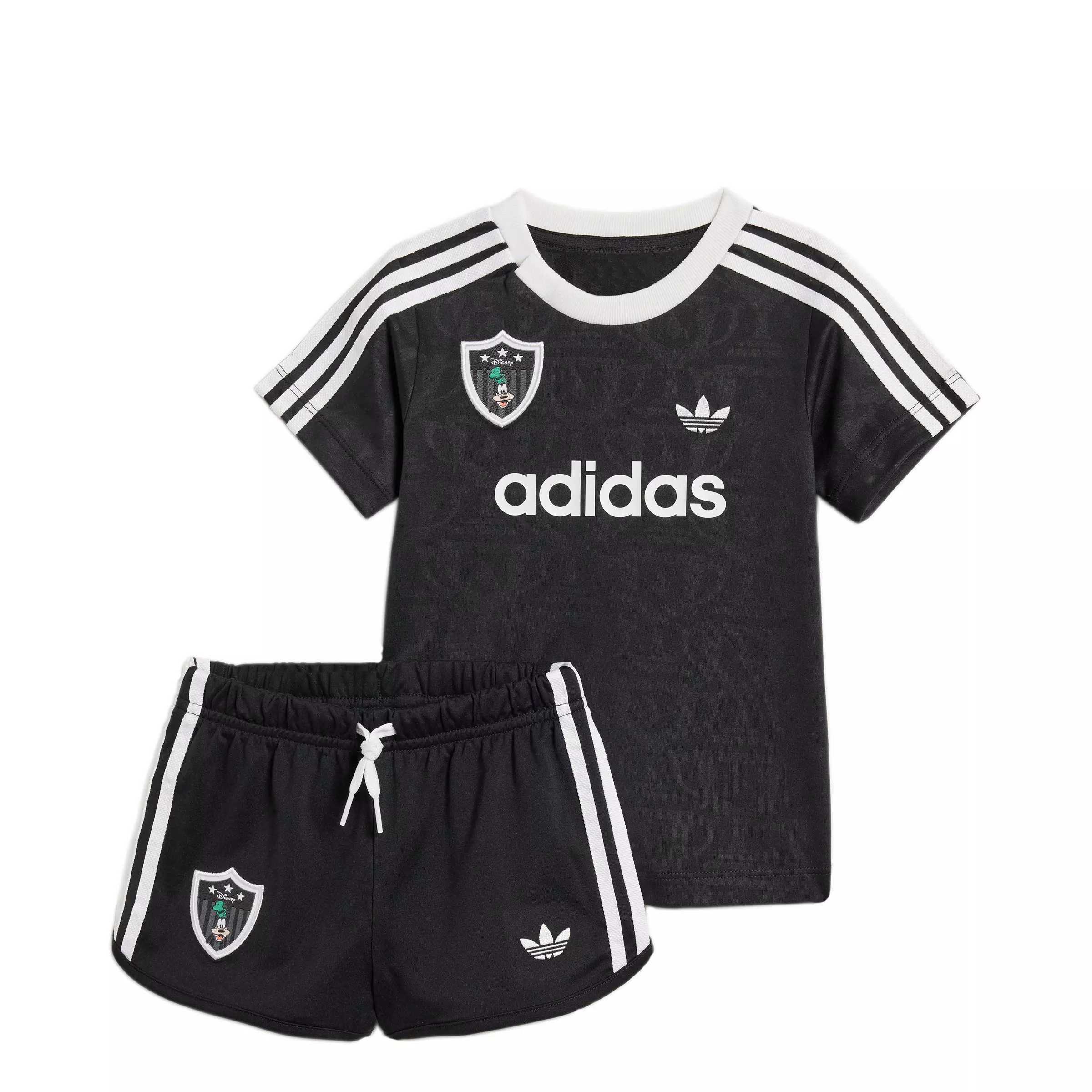 adidas Originals Infant Kids' Disney Jersey and Short Set - Black - BLACK