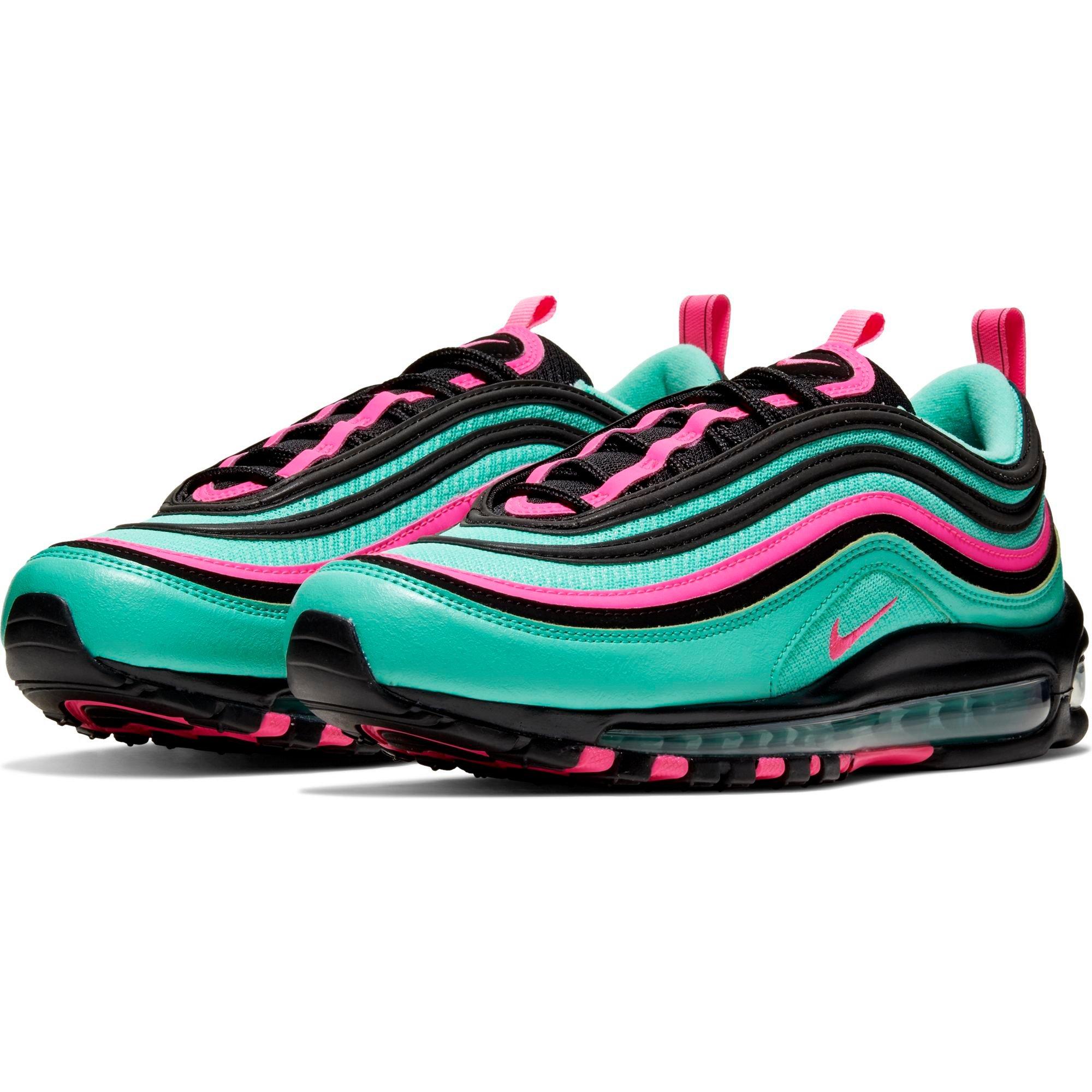 turquoise black and pink air max 97