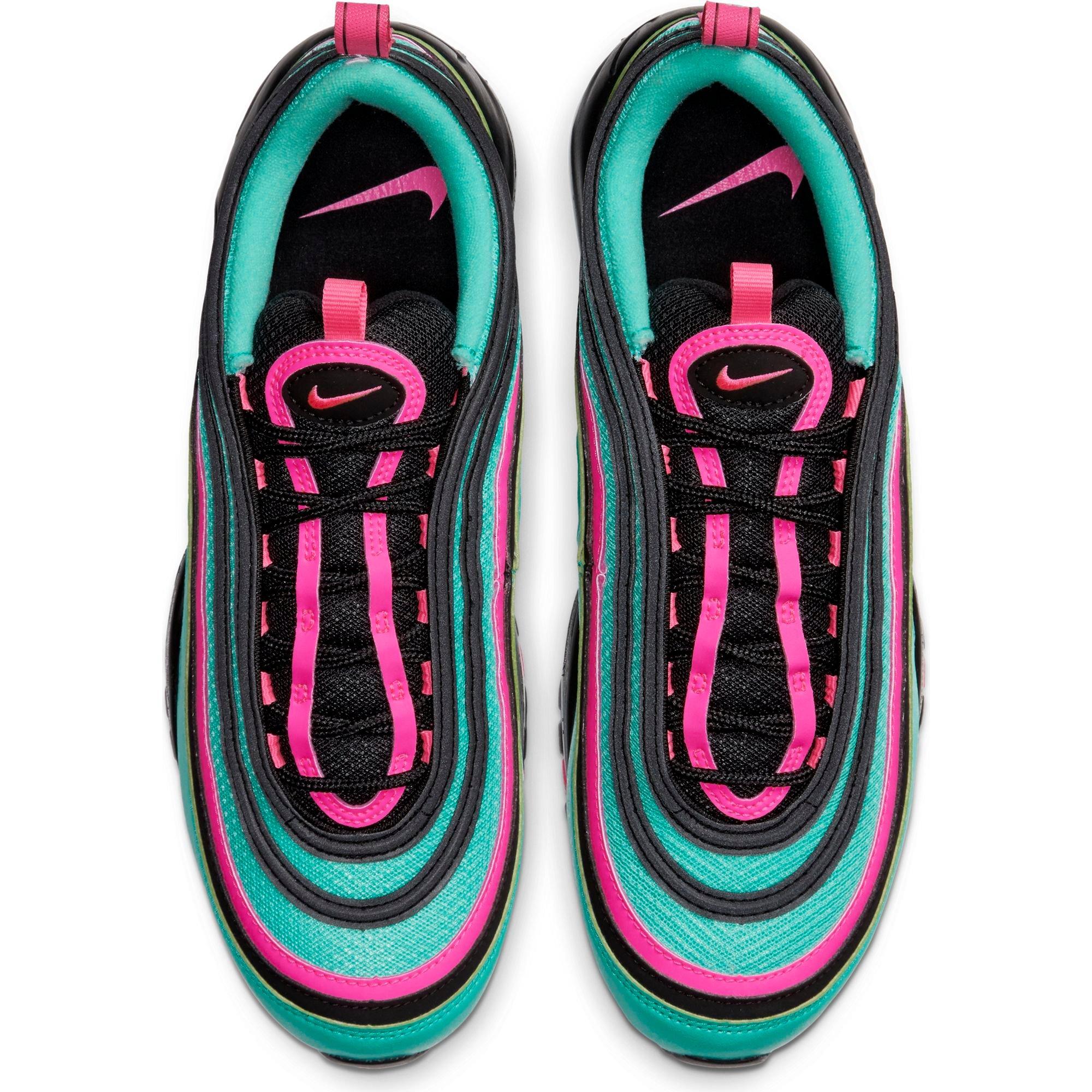 turquoise black and pink air max 97