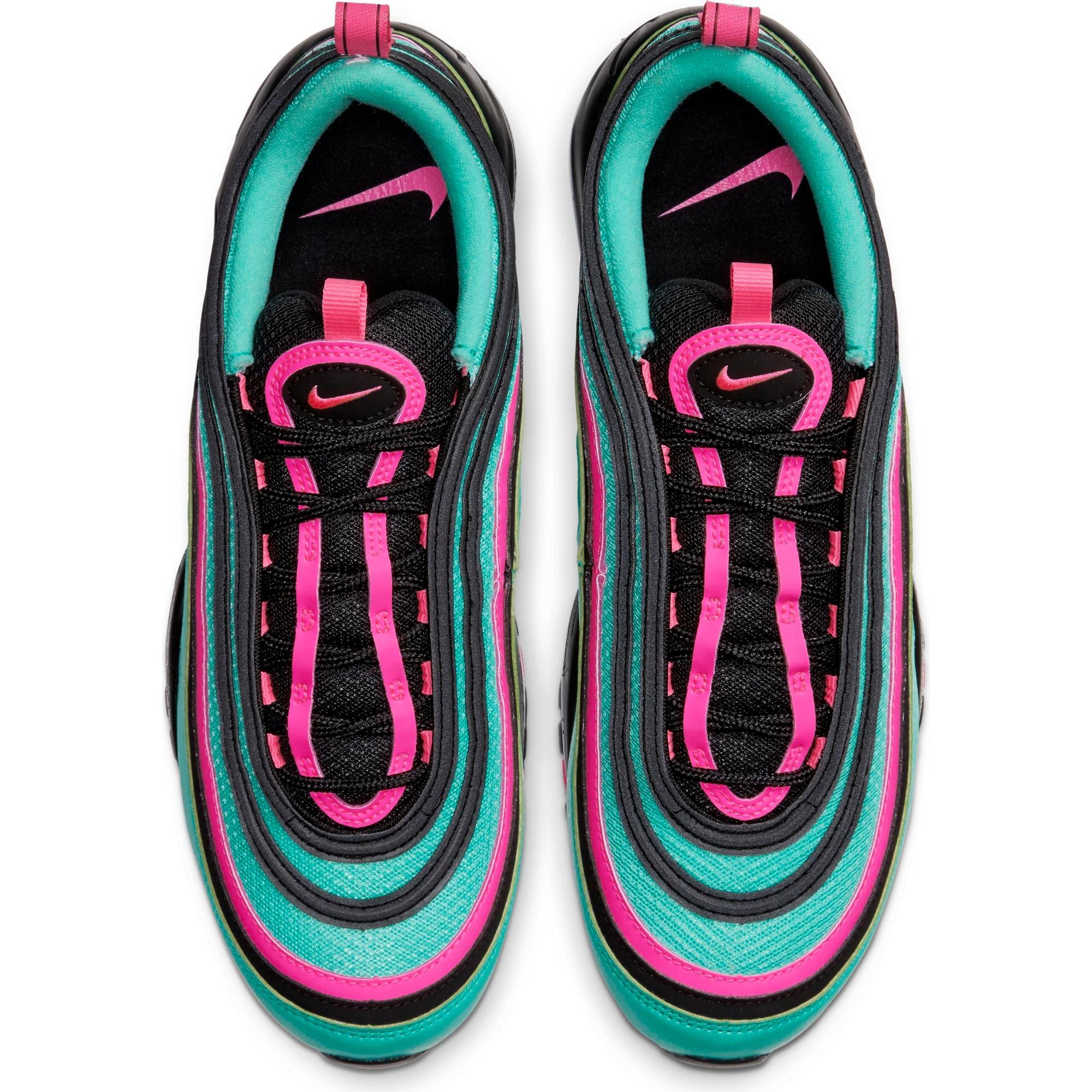 turquoise pink and black air max 97