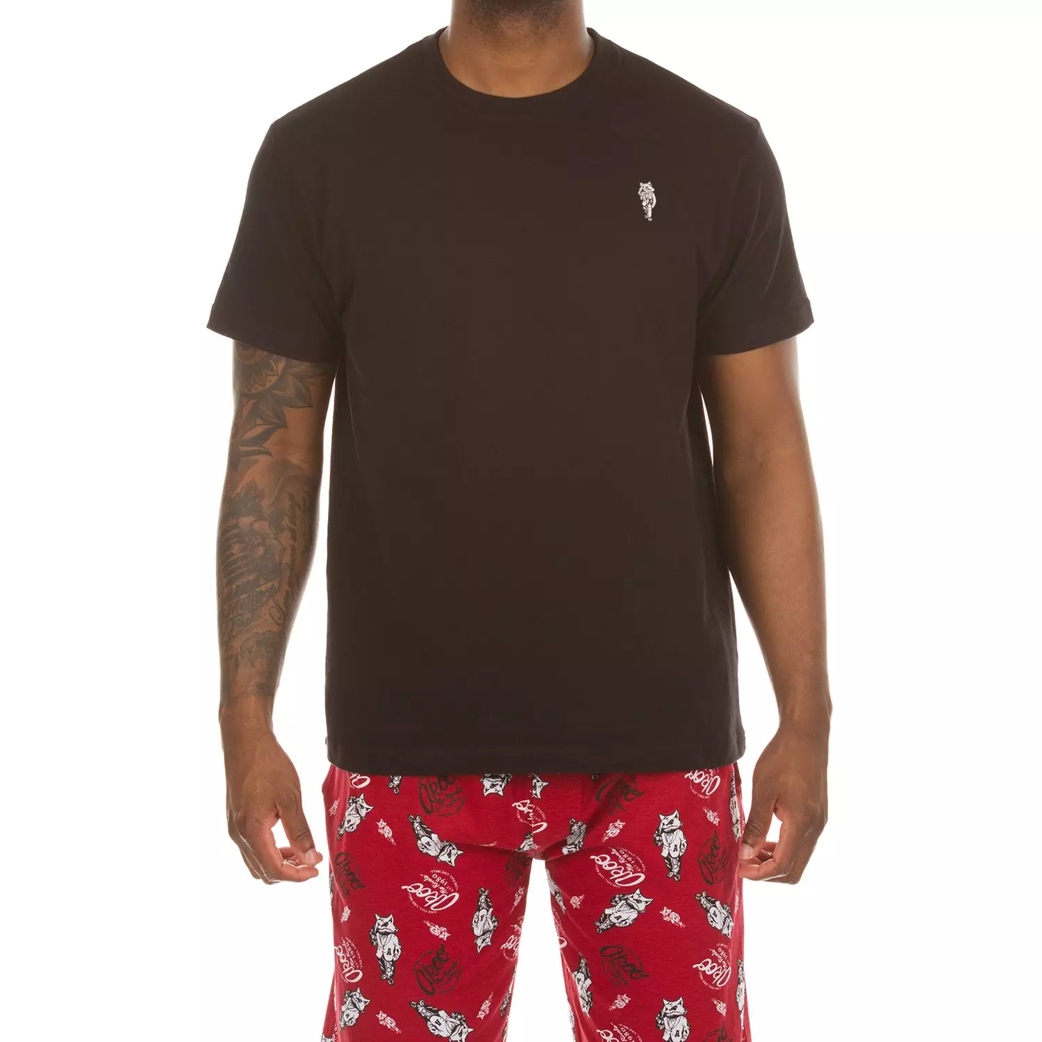AKOO Men's Boxed Pajama Set - BLACK/RED