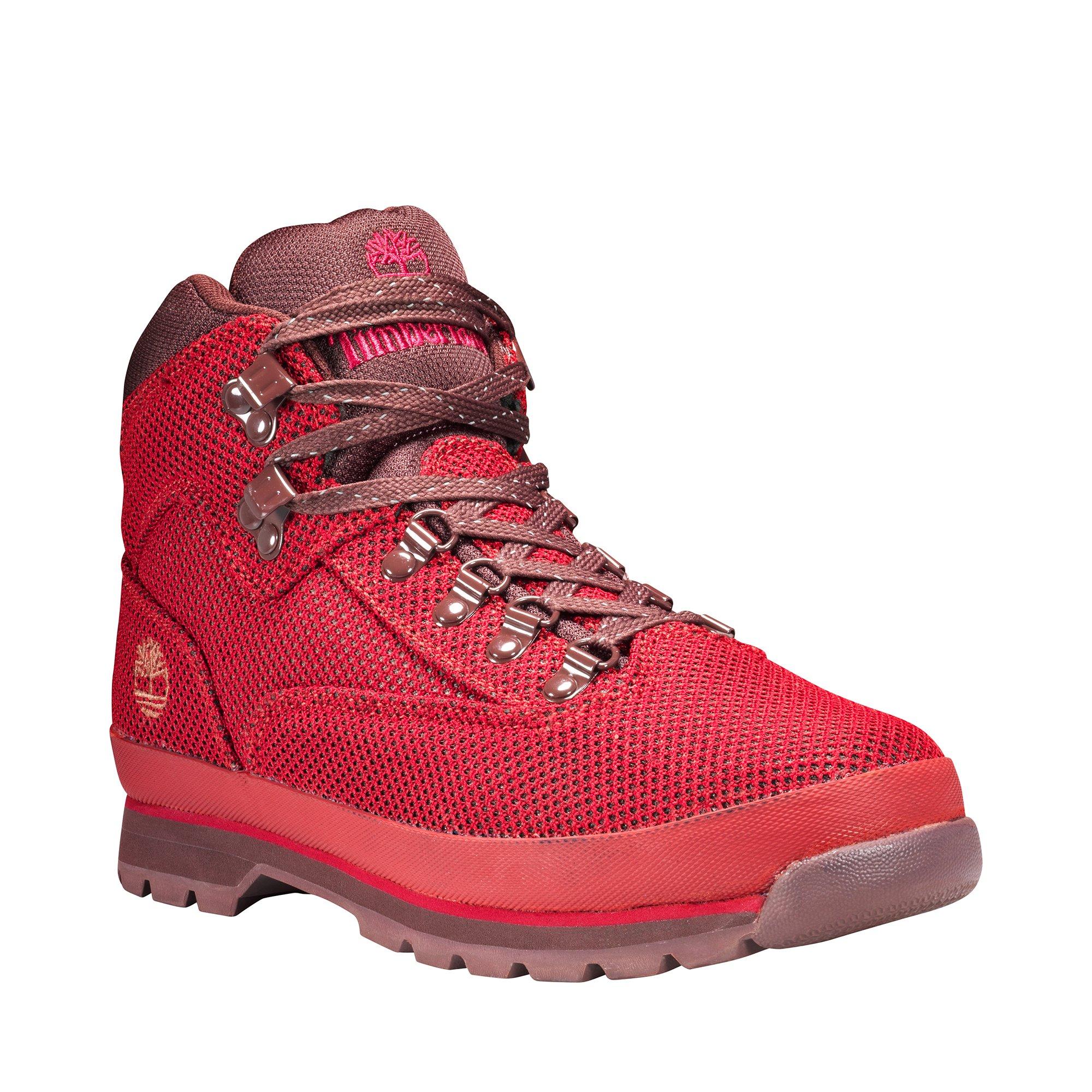 Red timberland best sale hiking boots