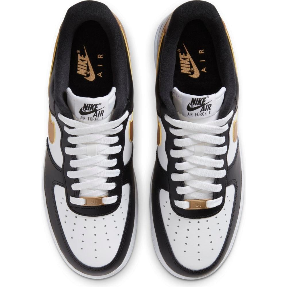Nike Air Force 1 '07 Olympic "Black/Metallic Gold" Men's Shoes - BLACK Thumbnail View 4