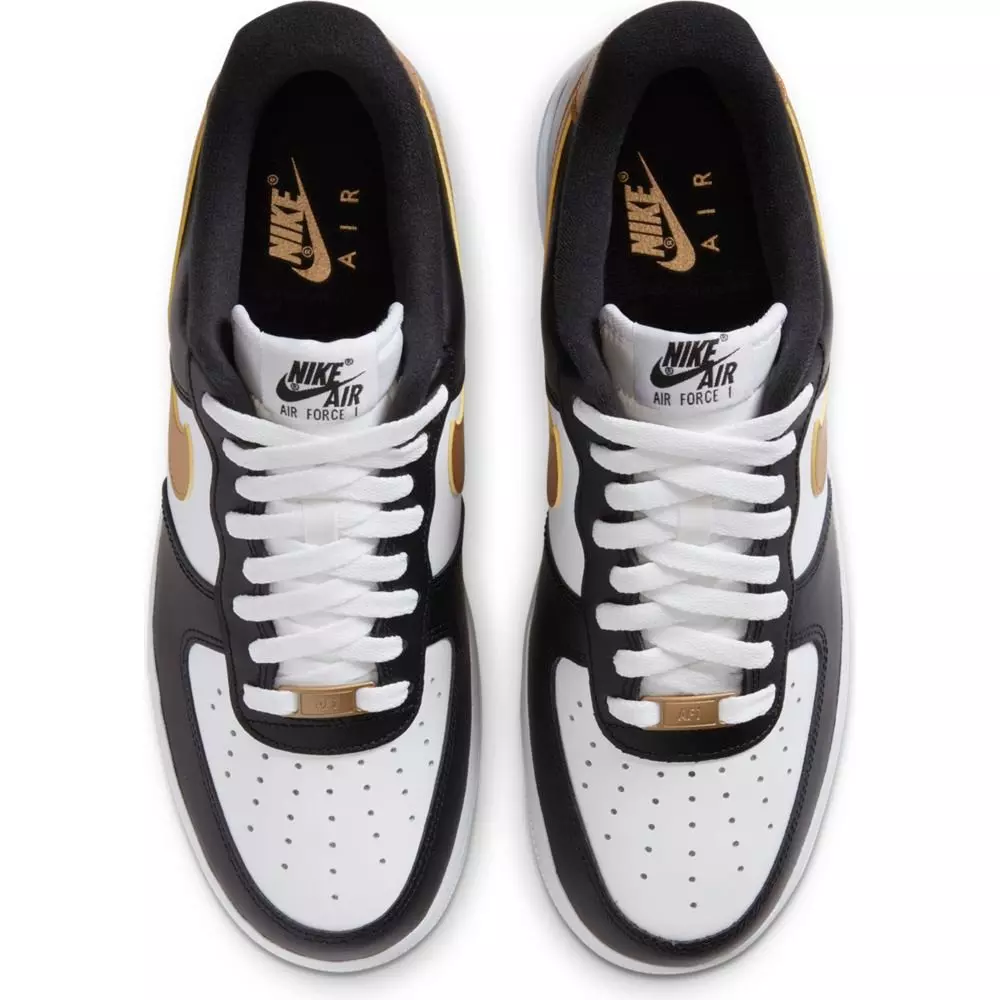 Nike Air Force 1 '07 Olympic "Black/Metallic Gold" Men's Shoes - BLACK