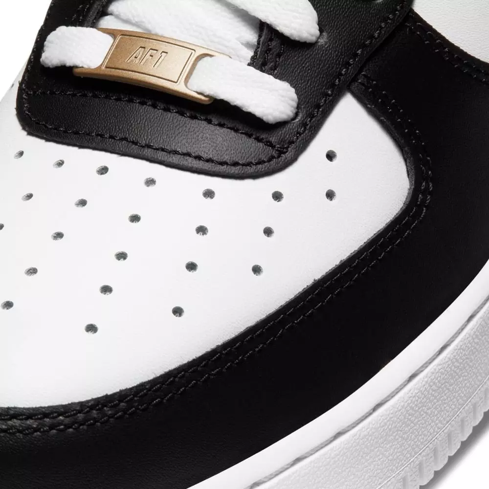 Nike Air Force 1 '07 Olympic "Black/Metallic Gold" Men's Shoes - BLACK