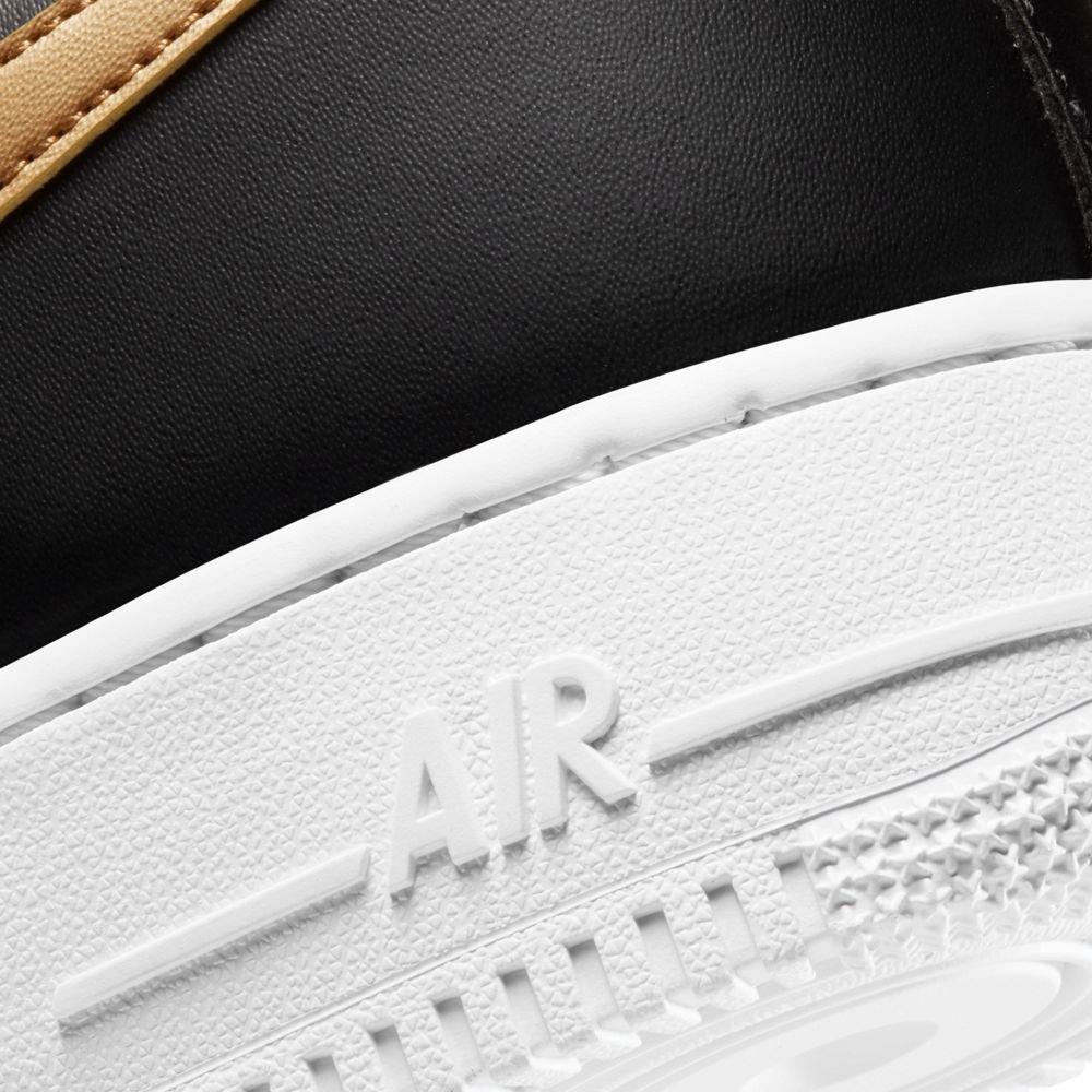 Nike Air Force 1 '07 Olympic "Black/Metallic Gold" Men's Shoes - BLACK Thumbnail View 8