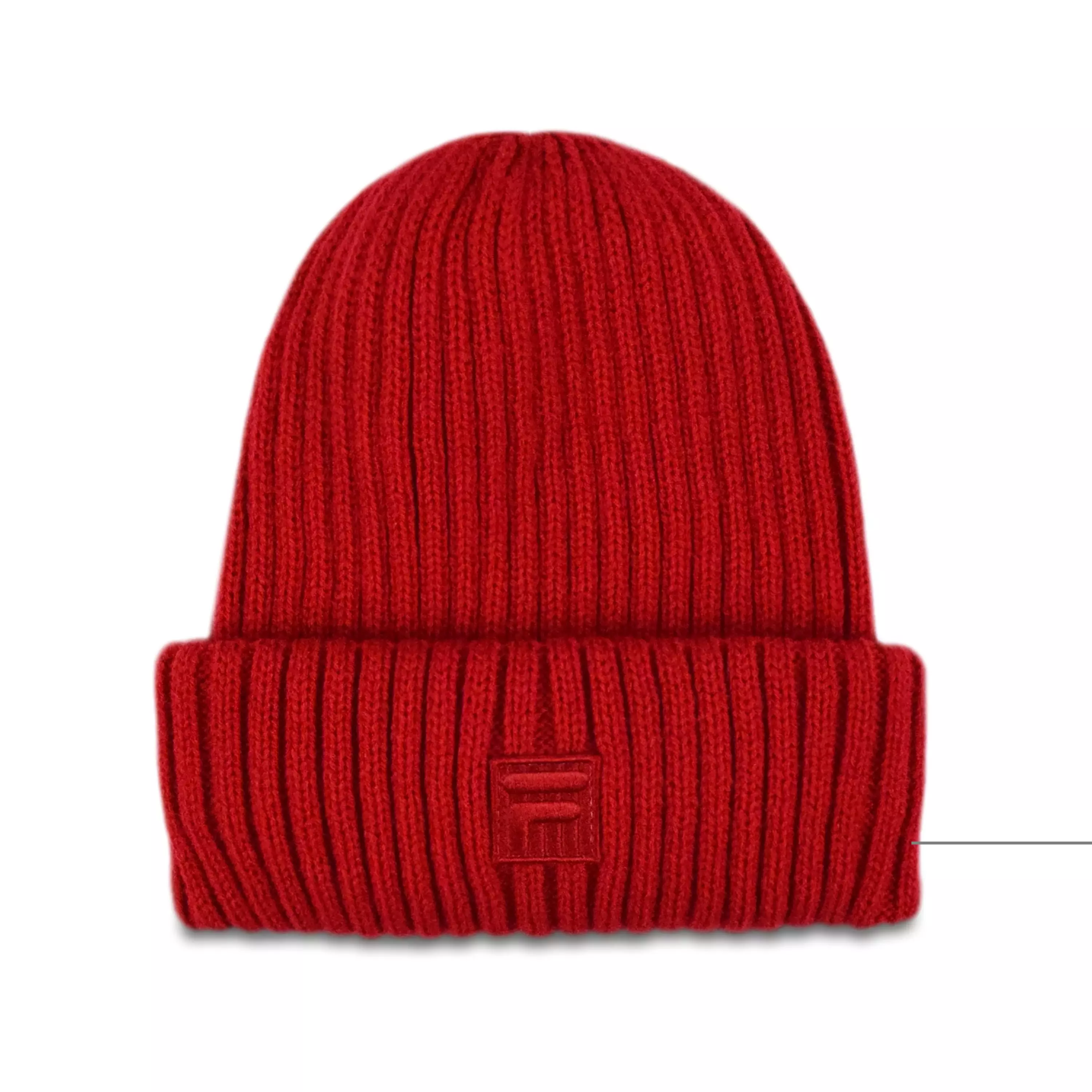 Fila Ribbed Shoreman Beanie-Red - RED