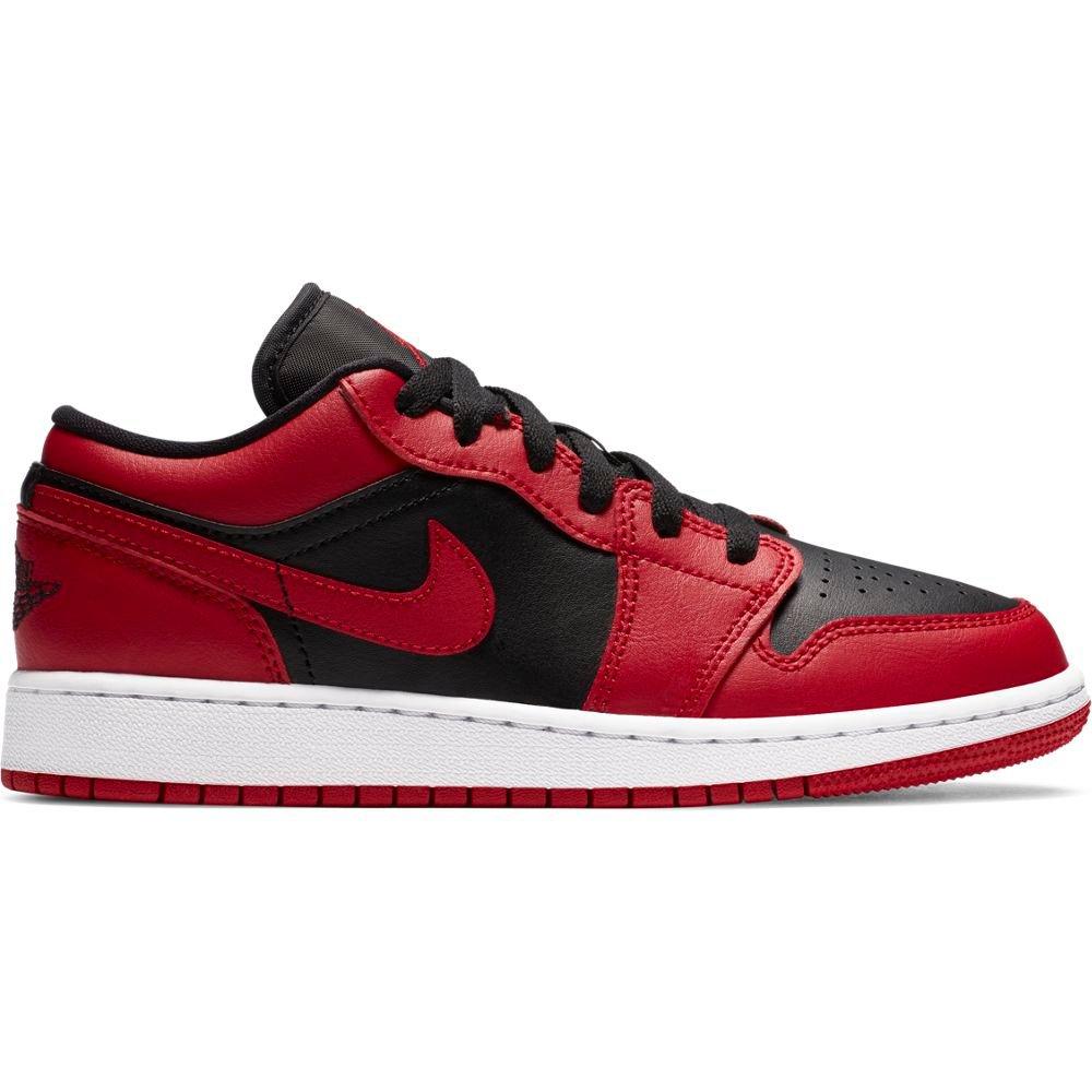 Jordan 1 Mid "Gym Red/Black" Grade School Kid's Shoes - PINK Thumbnail View 1