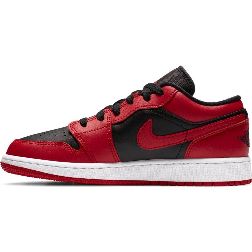 Jordan 1 Mid "Gym Red/Black" Grade School Kid's Shoes - PINK Thumbnail View 2