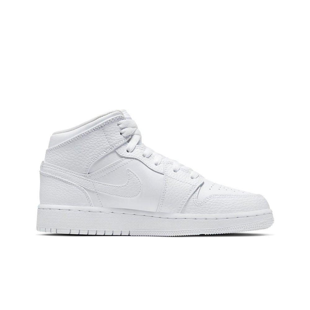 all white jordans junior