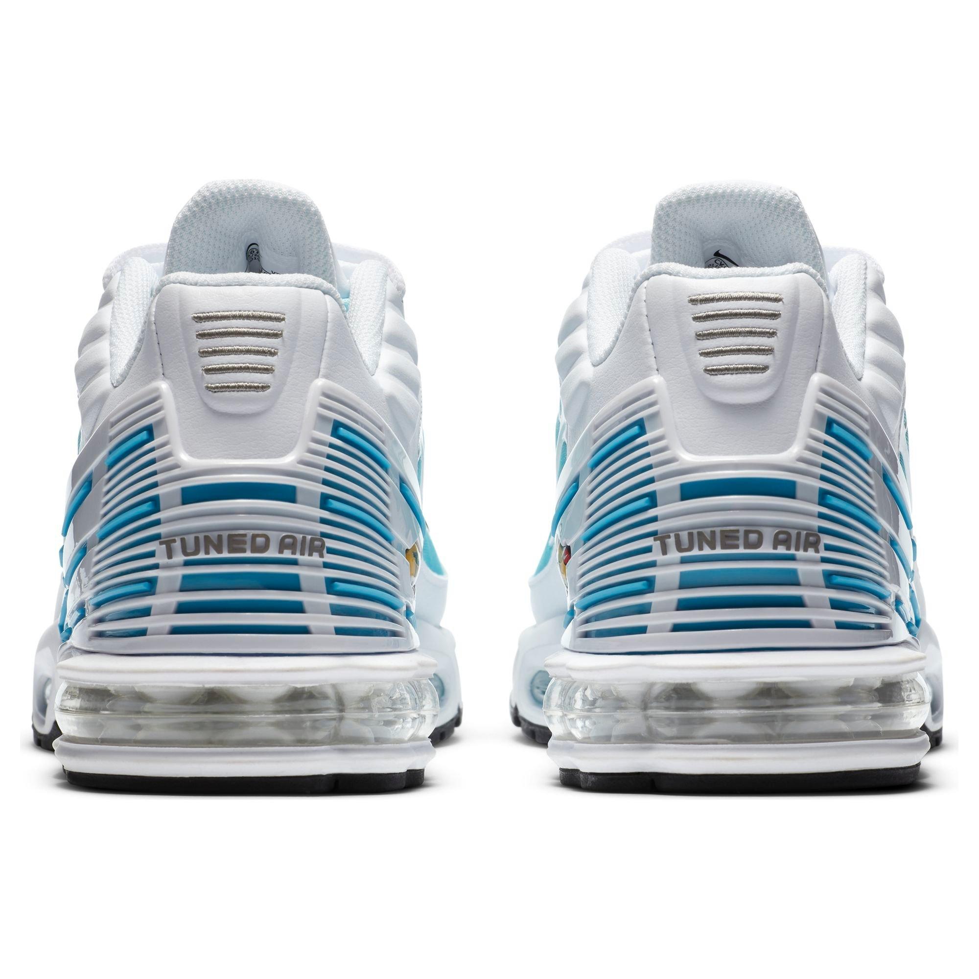 Nike Air Max Plus 3 "White/Black/Laser Blue" Men's Shoe - WHITE Thumbnail View 8