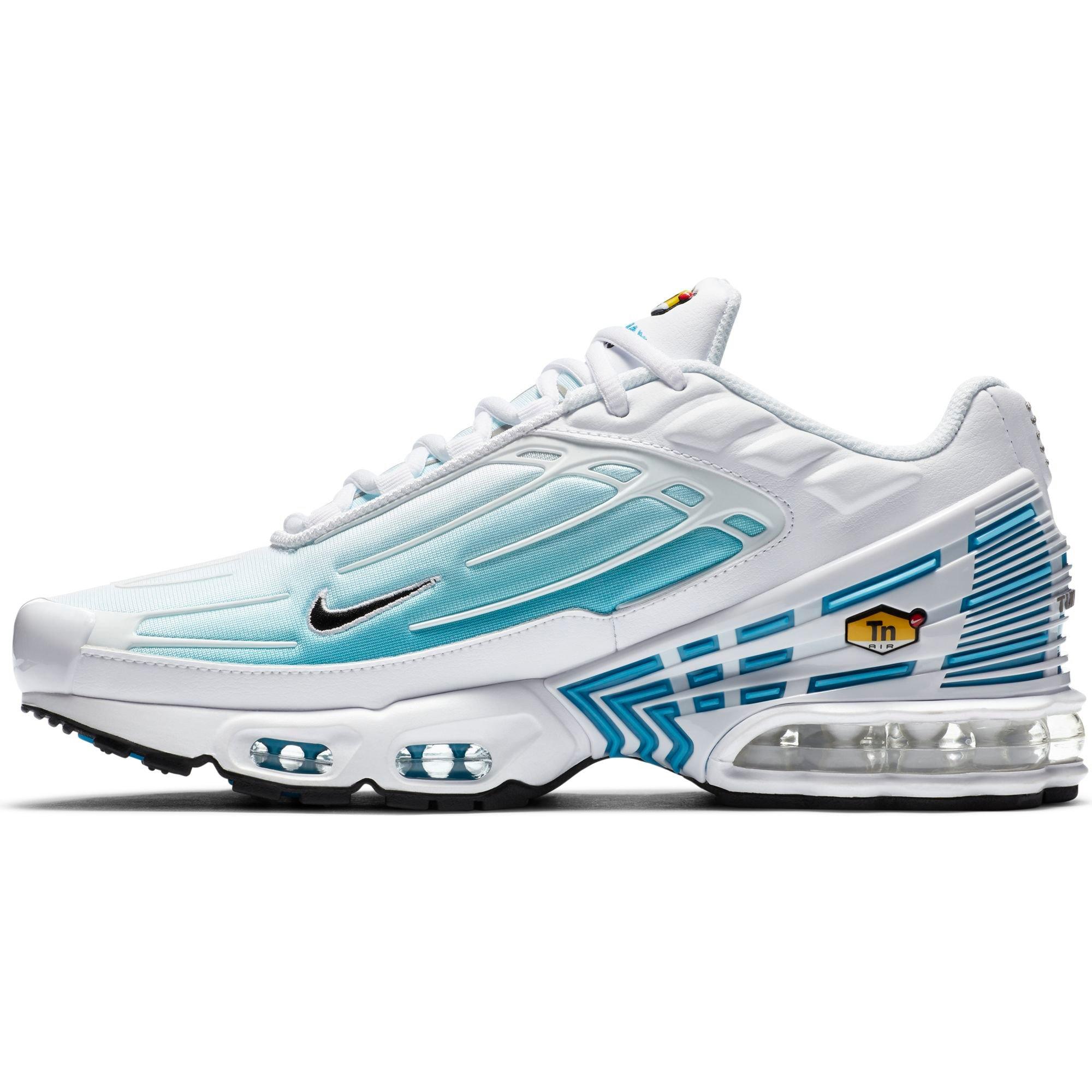 Nike Air Max Plus 3 "White/Black/Laser Blue" Men's Shoe - WHITE Thumbnail View 7