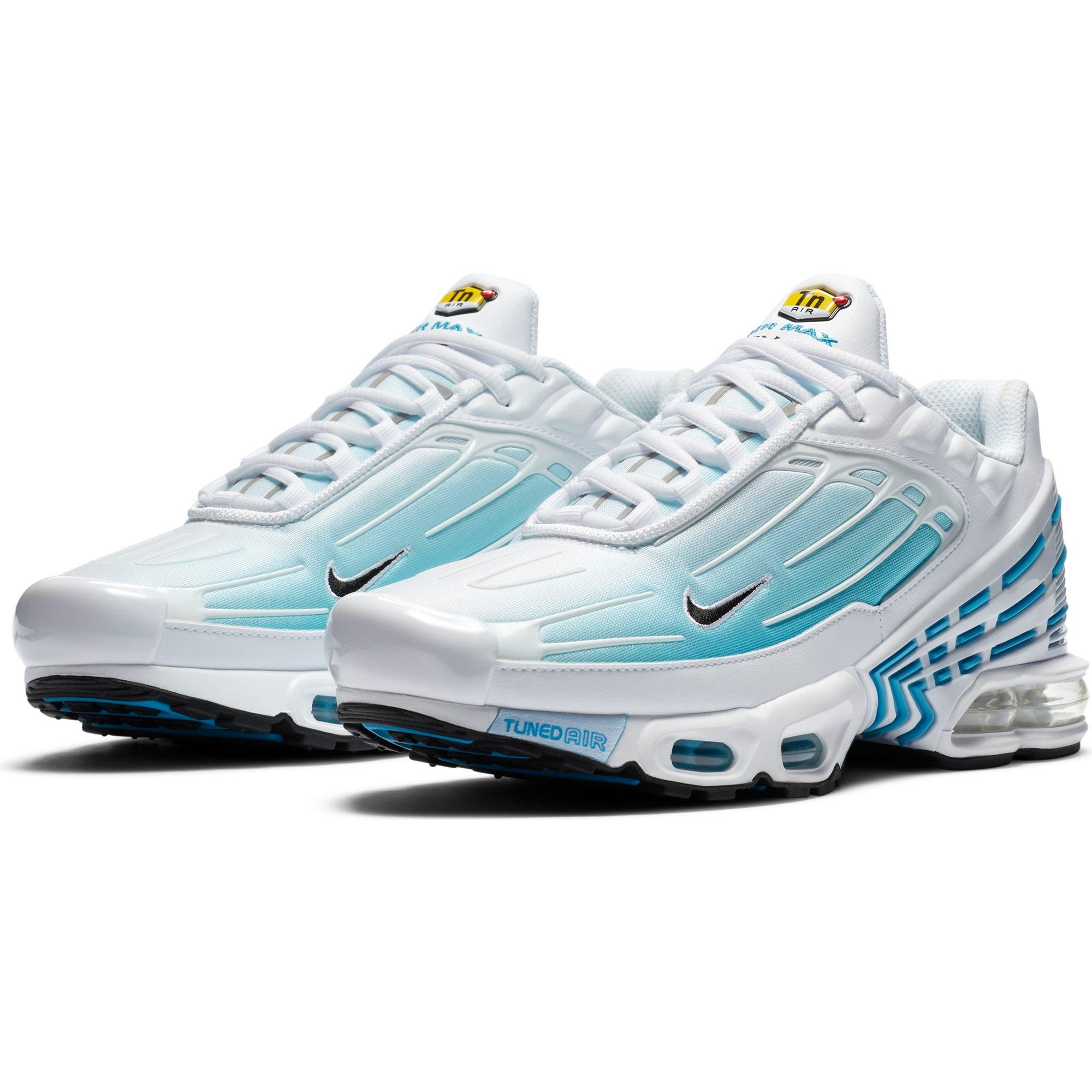 Nike Air Max Plus 3 "White/Black/Laser Blue" Men's Shoe - WHITE Thumbnail View 5