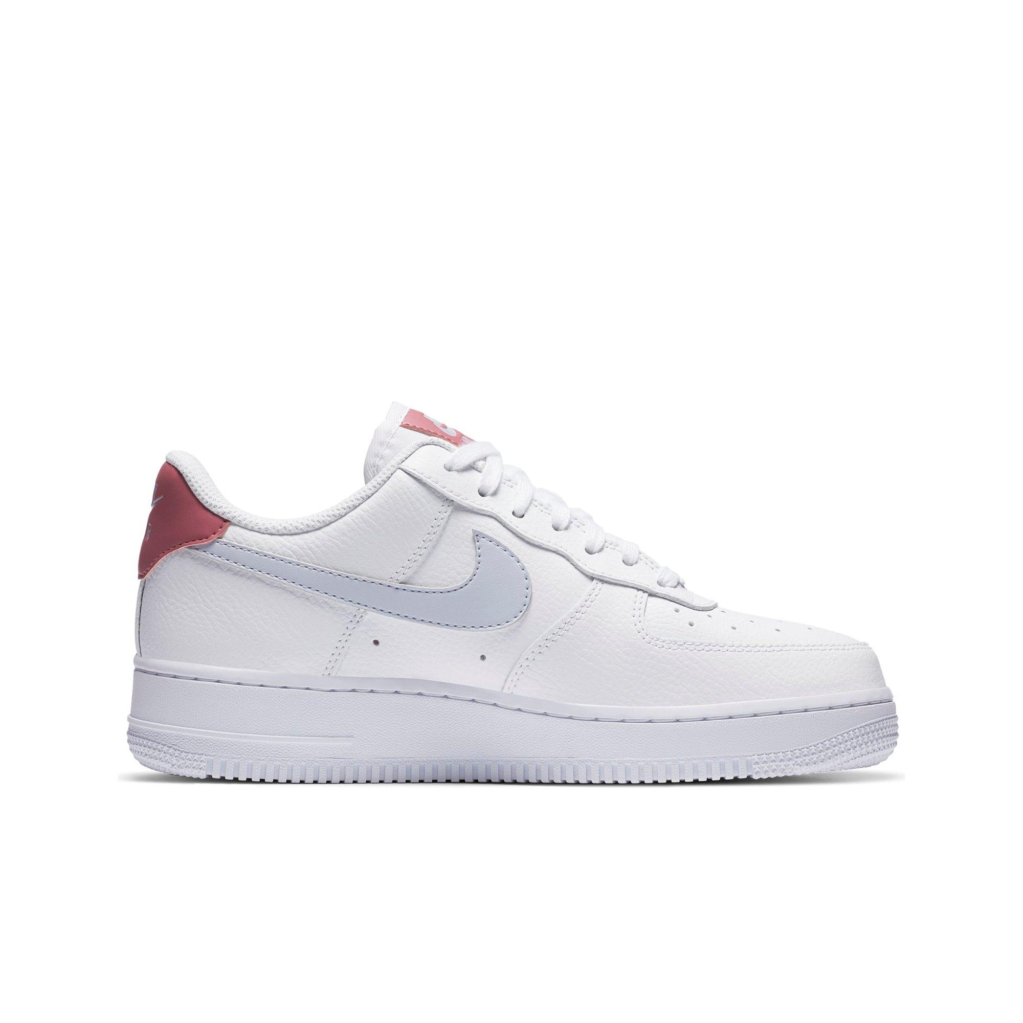white and pink airforces