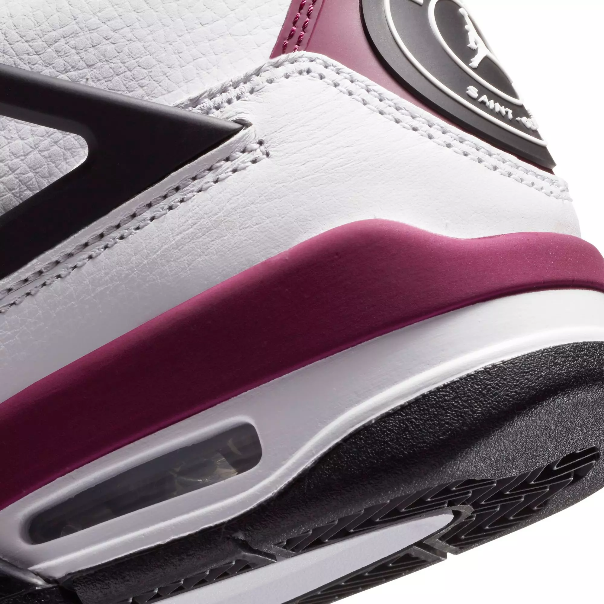 Jordan Retro 4 PSG "White/Bordeaux" Grade School Kids' Shoe - WHITE