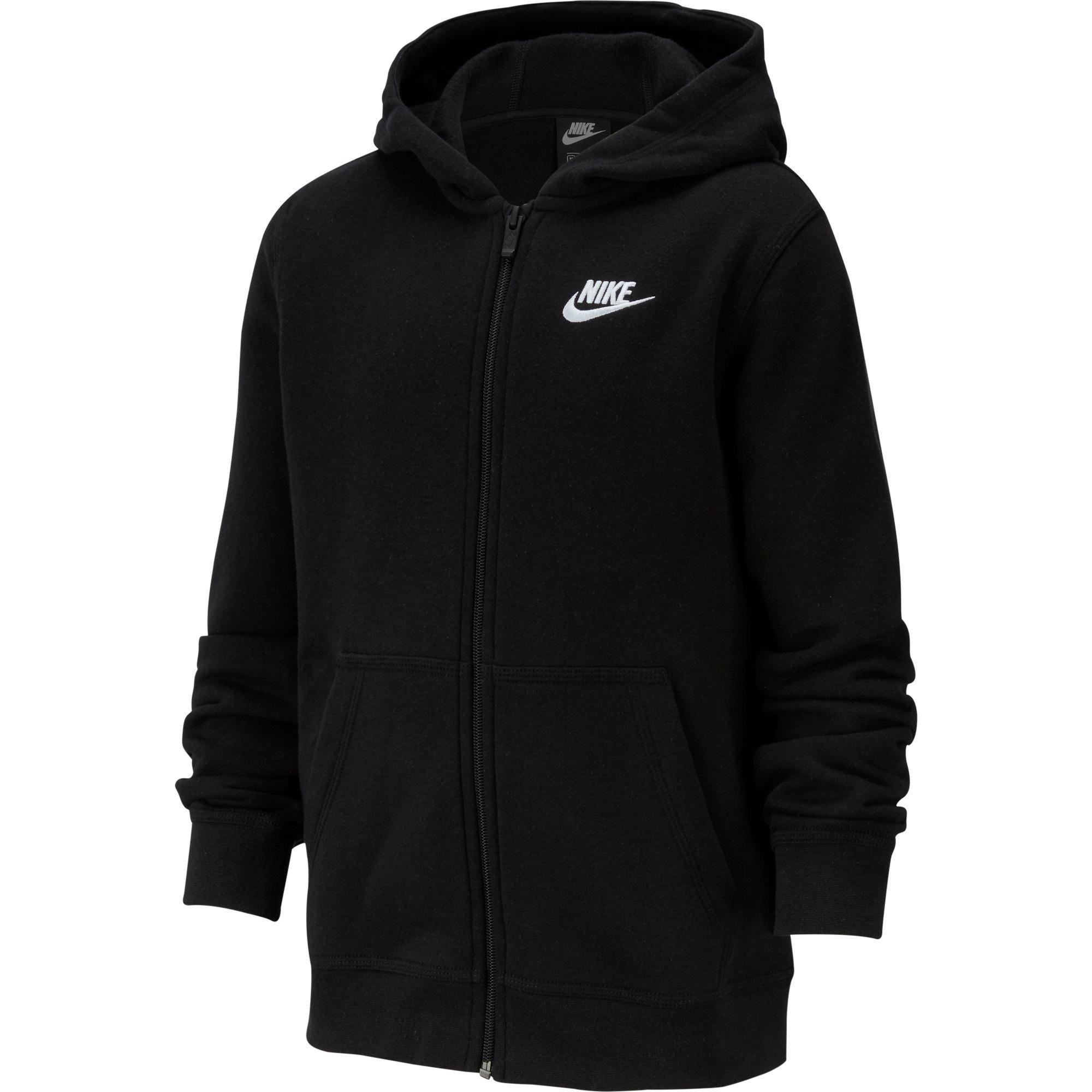 Nike Boys Full Zip Black Hoodie