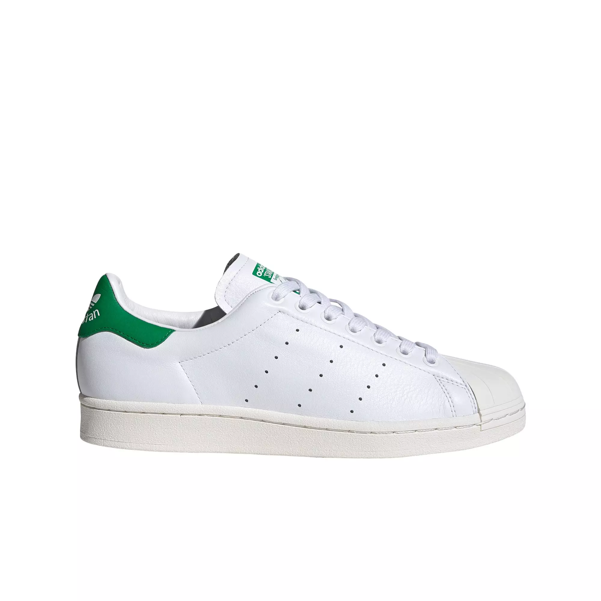 adidas Superstan "White/Green" Men's Shoe - WHITE