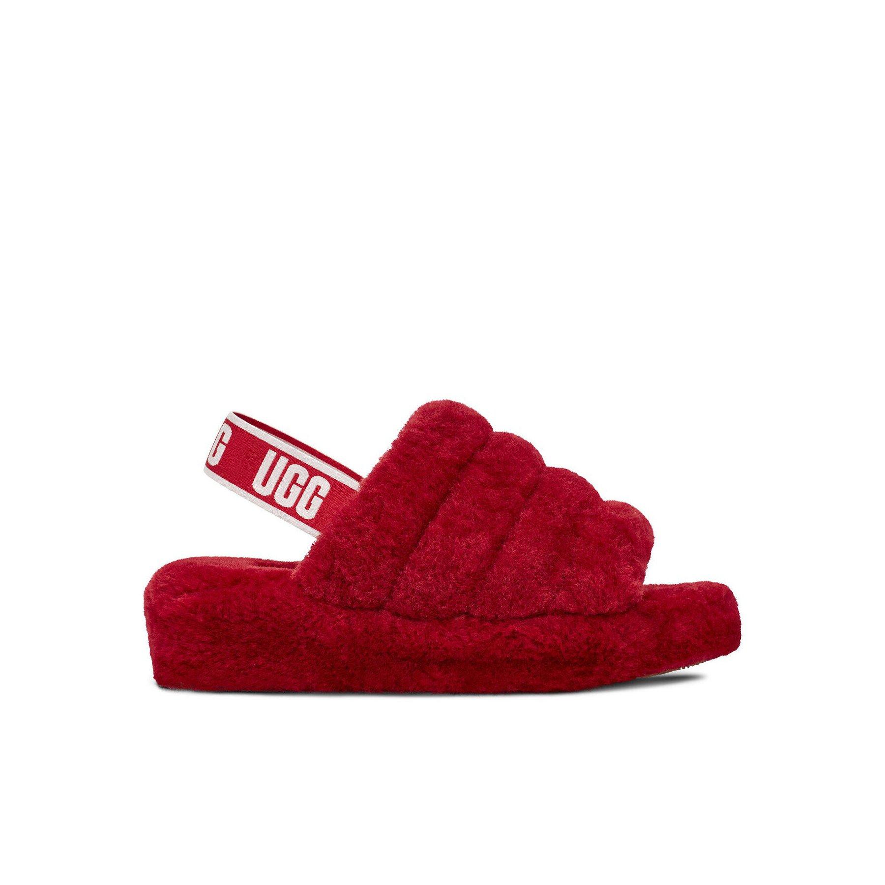 Red ugg slides cheap near me