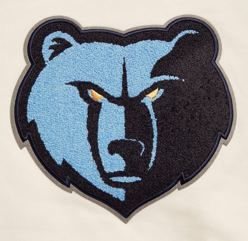 Pro Standard Women's Memphis Grizzlies Retro Classic Cropped Hoodie - Eggshell - EGGSHELL Thumbnail View 5