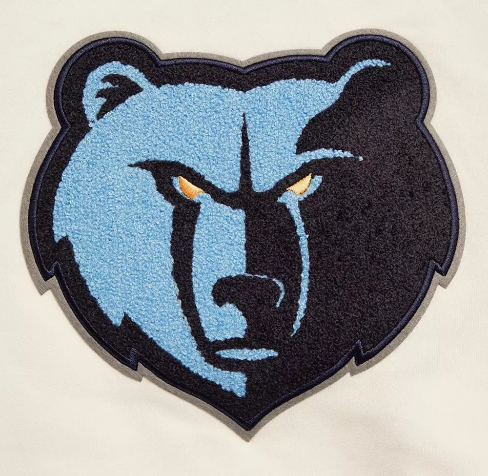 Pro Standard Women's Memphis Grizzlies Retro Classic Cropped Hoodie - Eggshell - EGGSHELL