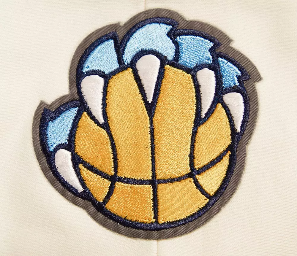 Pro Standard Women's Memphis Grizzlies Retro Classic Cropped Hoodie - Eggshell - EGGSHELL