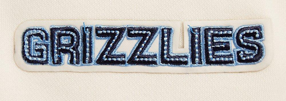 Pro Standard Women's Memphis Grizzlies Retro Classic Cropped Hoodie - Eggshell - EGGSHELL Thumbnail View 8