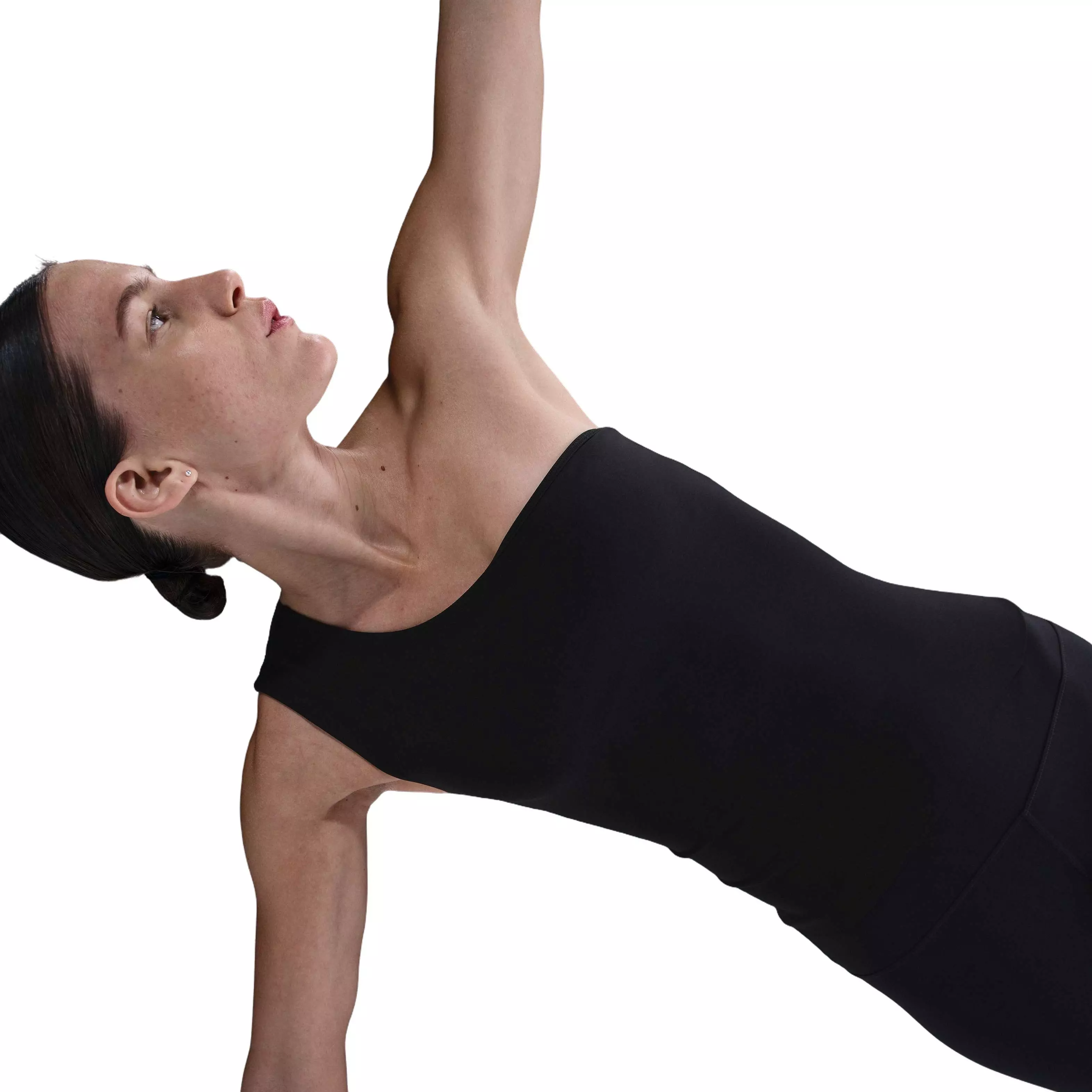 Nike Women's Zenvy Dri-FIT Asymmetrical Tank Top - BLACK