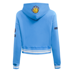 Pro Standard Women's Memphis Grizzlies Retro Classic Cropped Hoodie - Blue