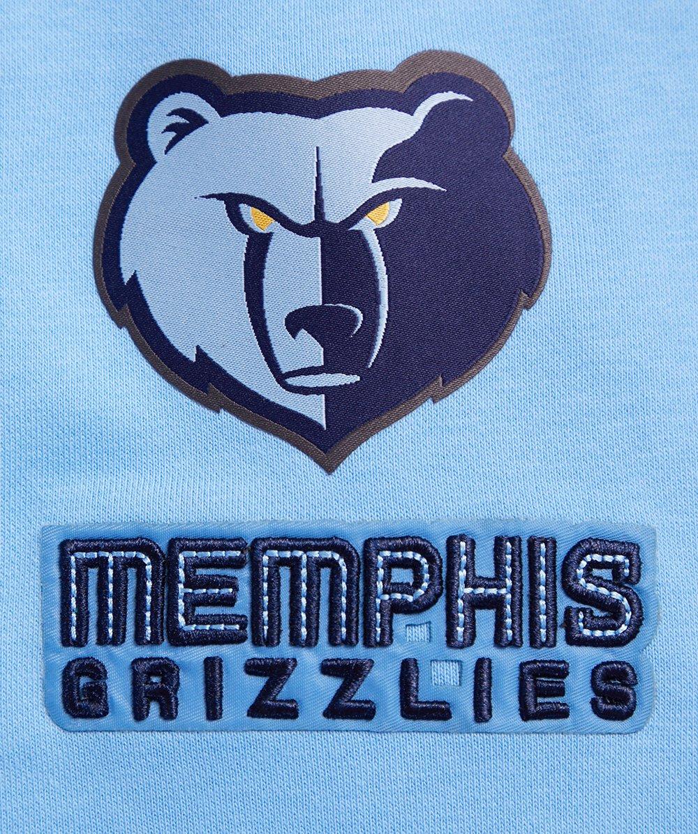 Pro Standard Women's Memphis Grizzlies Retro Classic Cropped Hoodie - Blue - BLUE Thumbnail View 6