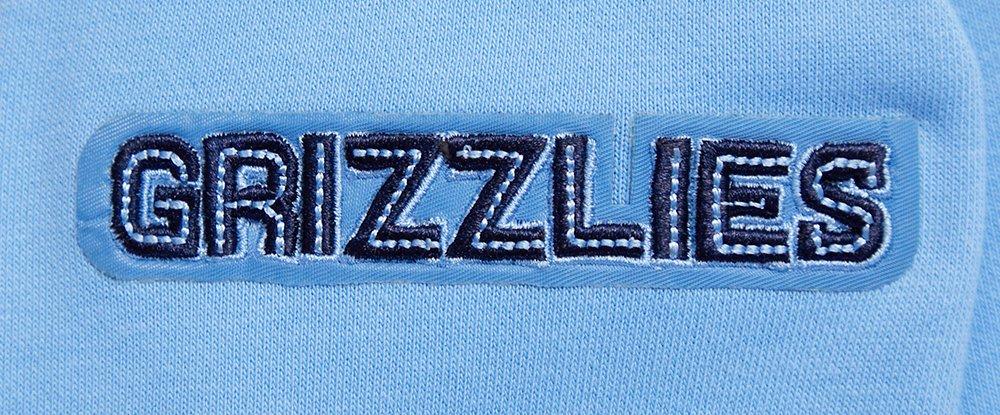 Pro Standard Women's Memphis Grizzlies Retro Classic Cropped Hoodie - Blue - BLUE Thumbnail View 8