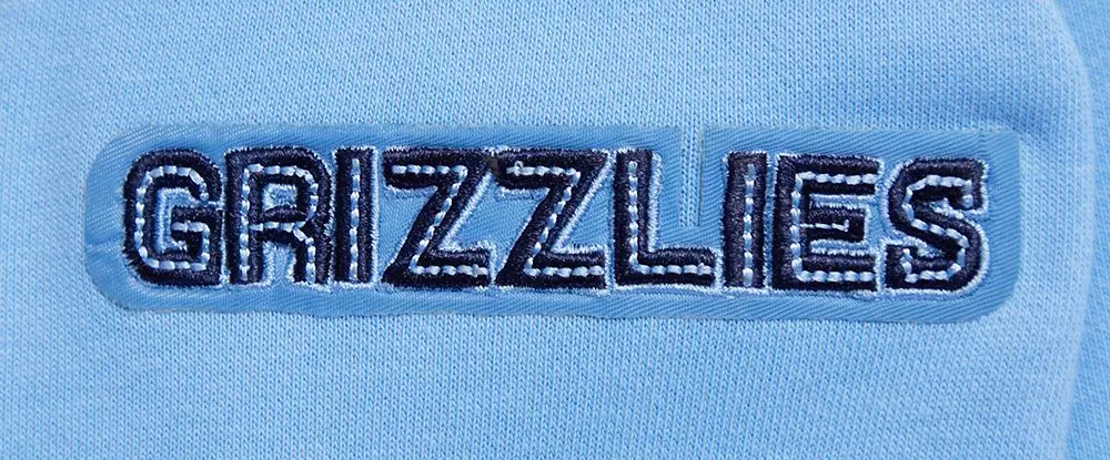 Pro Standard Women's Memphis Grizzlies Retro Classic Cropped Hoodie - Blue - BLUE