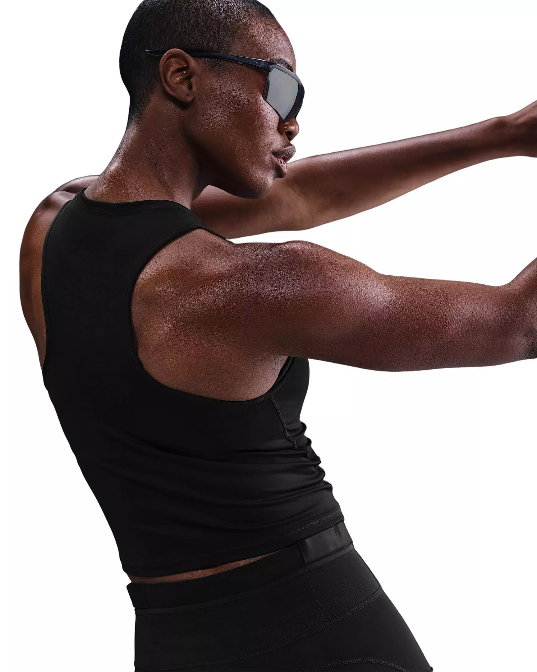 Nike Women's Trail Dri-FIT Running Tank Top -Black - BLACK